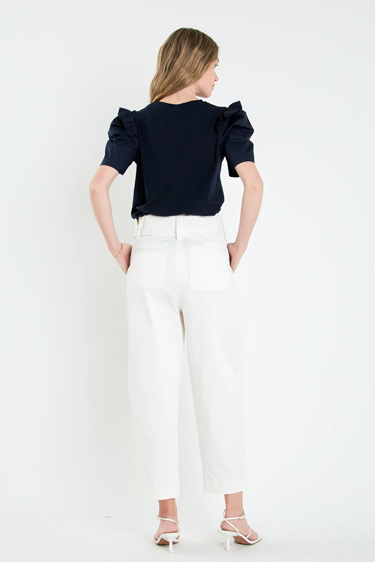 Mini Ruffle Puff Sleeve T-Shirt - Image 19