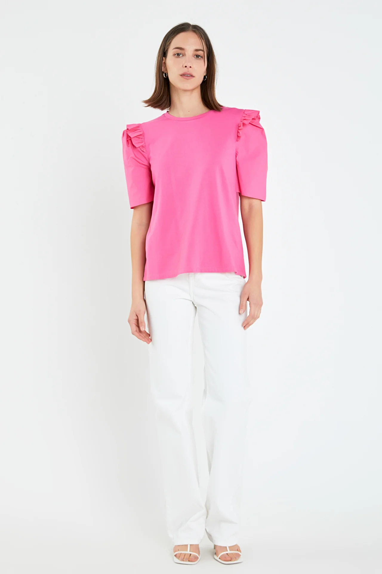 Mini Ruffle Puff Sleeve T-Shirt - Image 22