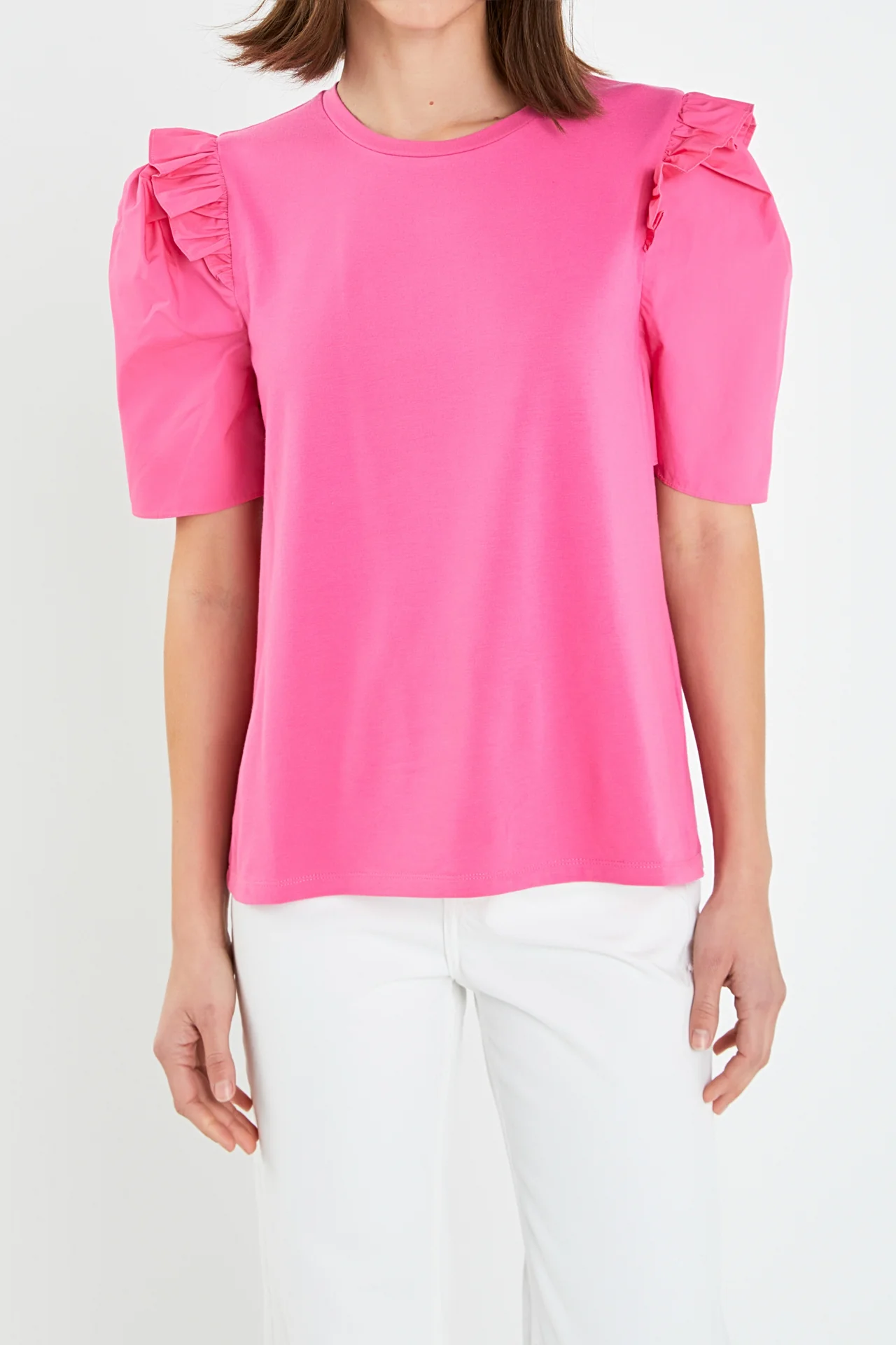 Mini Ruffle Puff Sleeve T-Shirt - Image 23