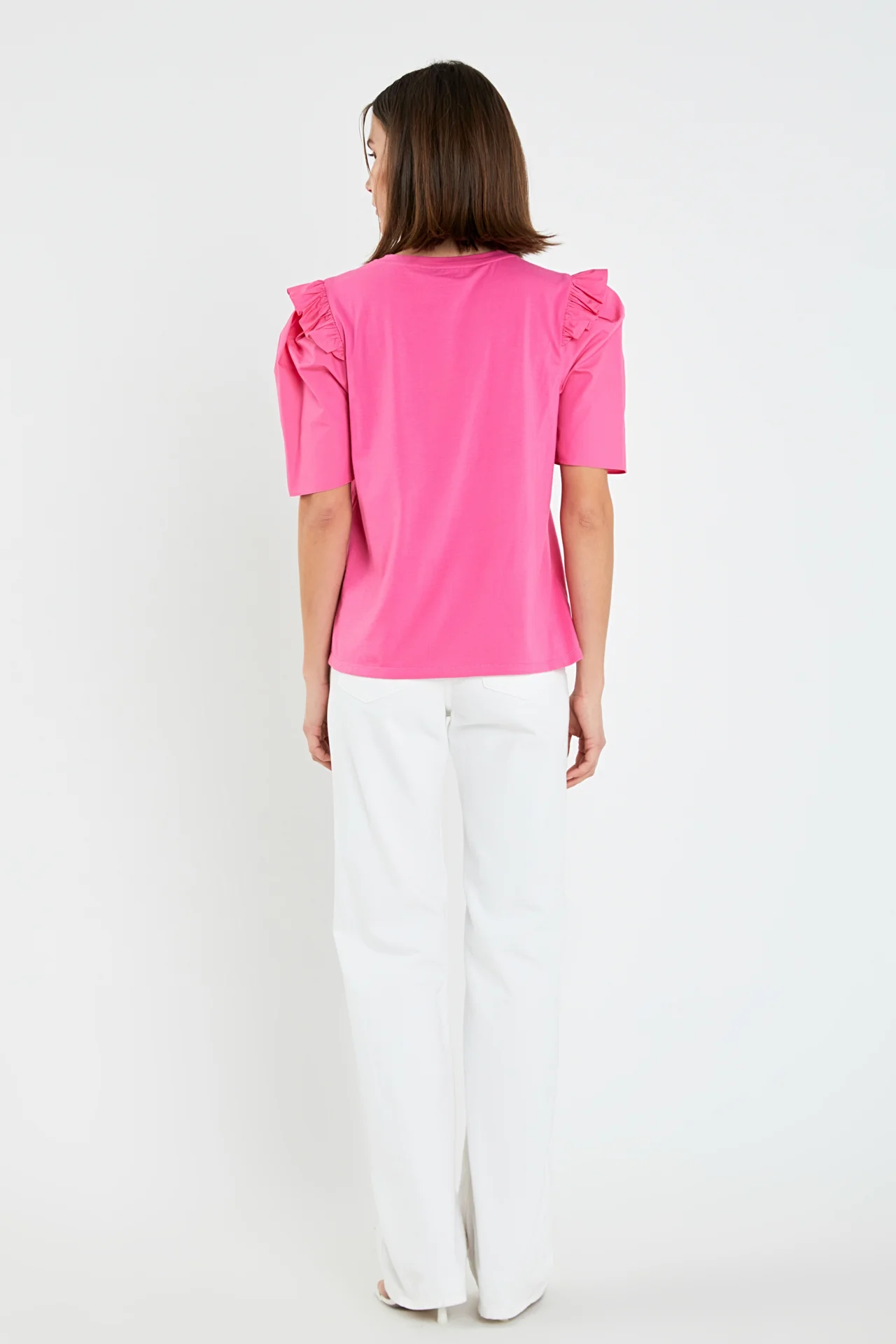 Mini Ruffle Puff Sleeve T-Shirt - Image 25