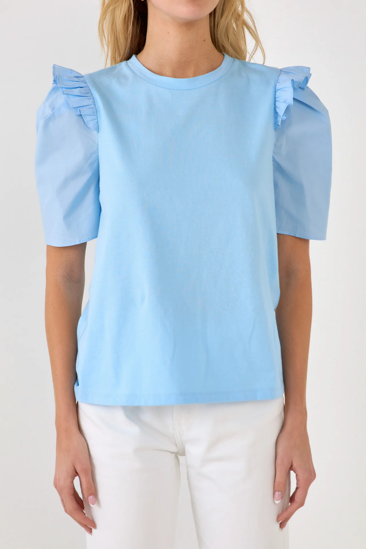 Mini Ruffle Puff Sleeve T-Shirt - Image 28
