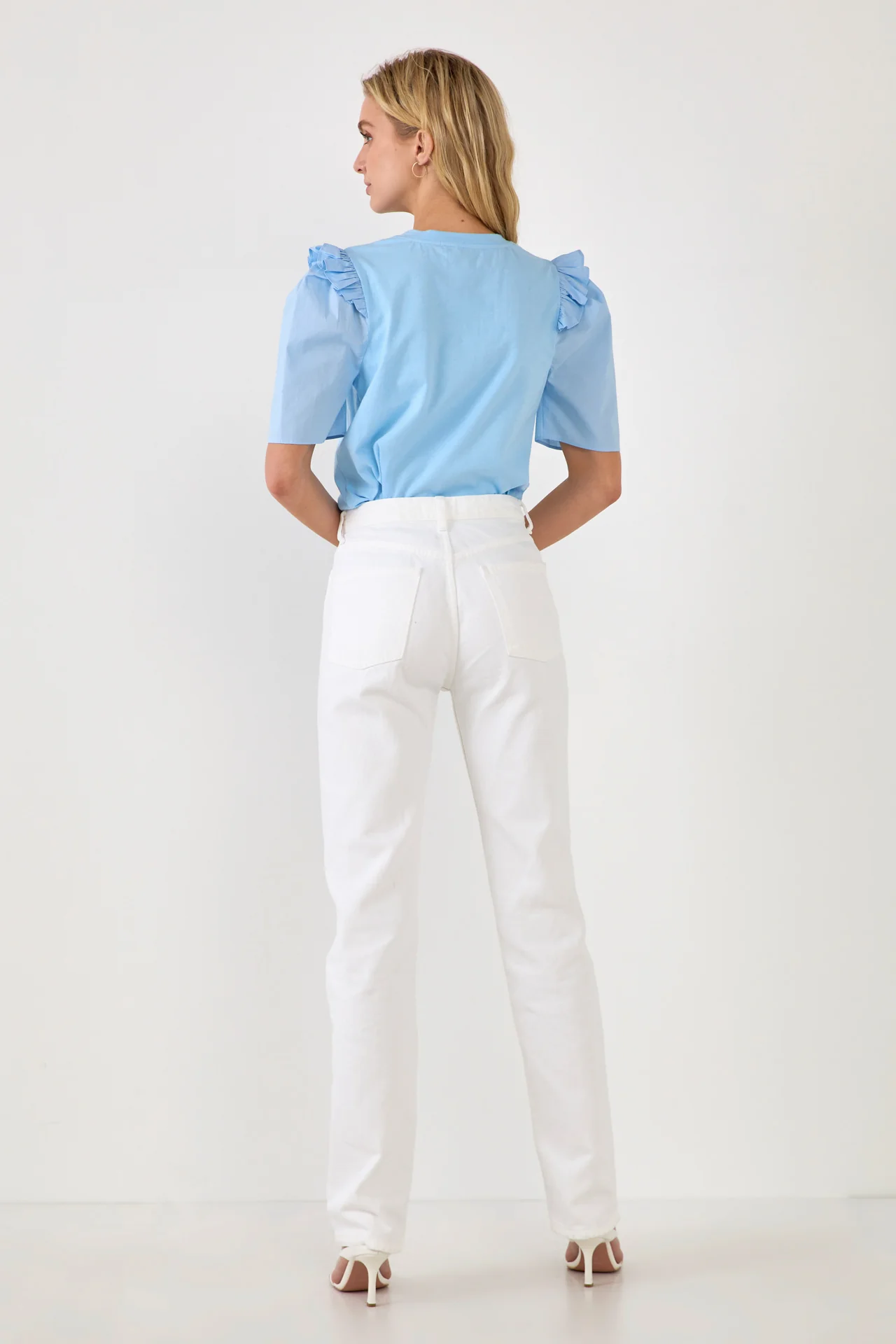 Mini Ruffle Puff Sleeve T-Shirt - Image 30