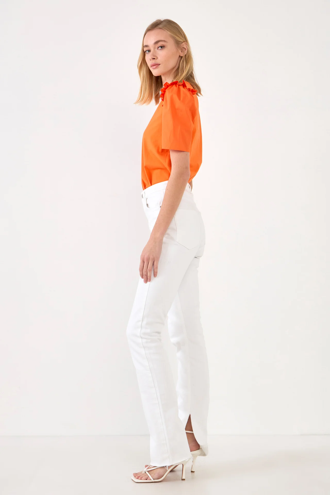Mini Ruffle Puff Sleeve T-Shirt - Image 38