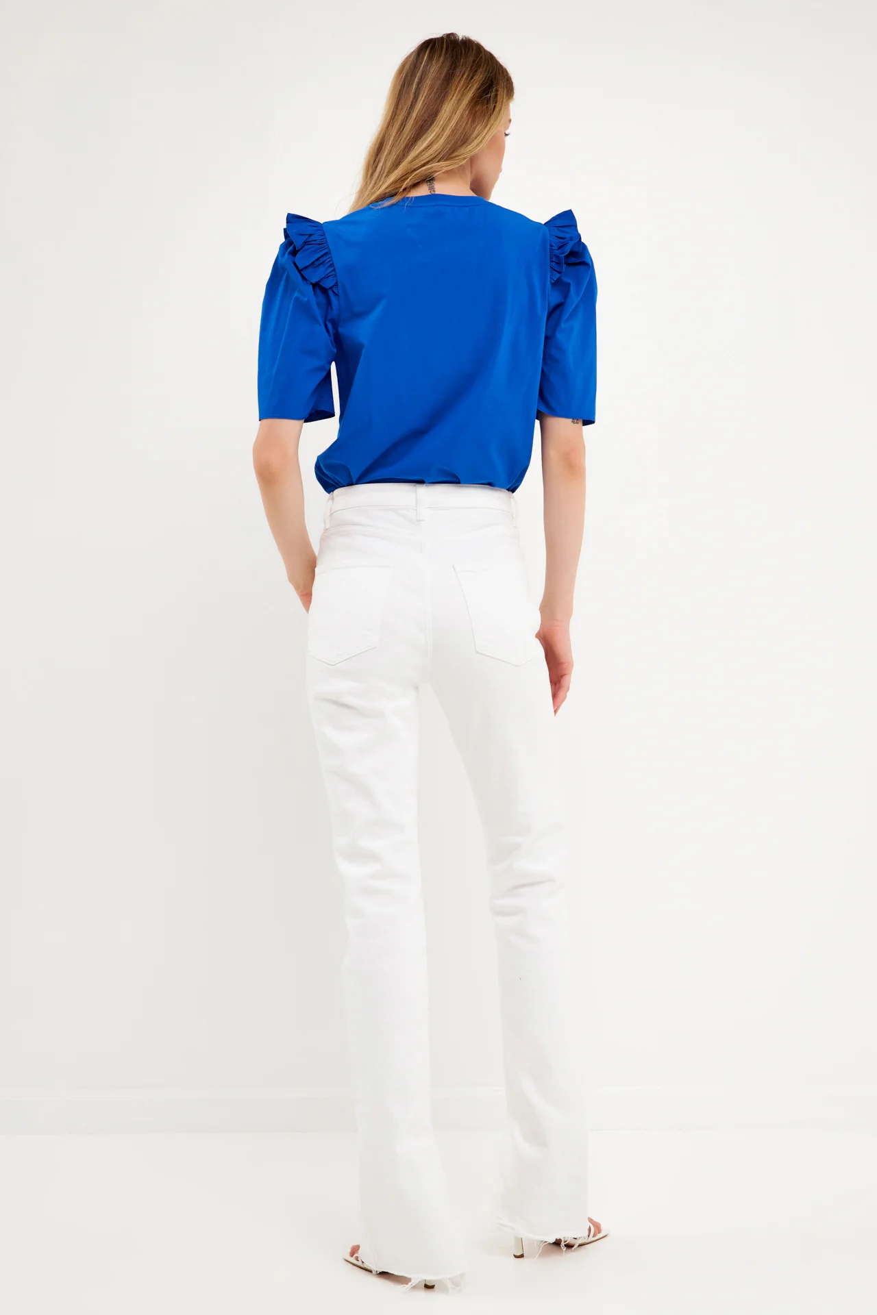Mini Ruffle Puff Sleeve T-Shirt - Image 44