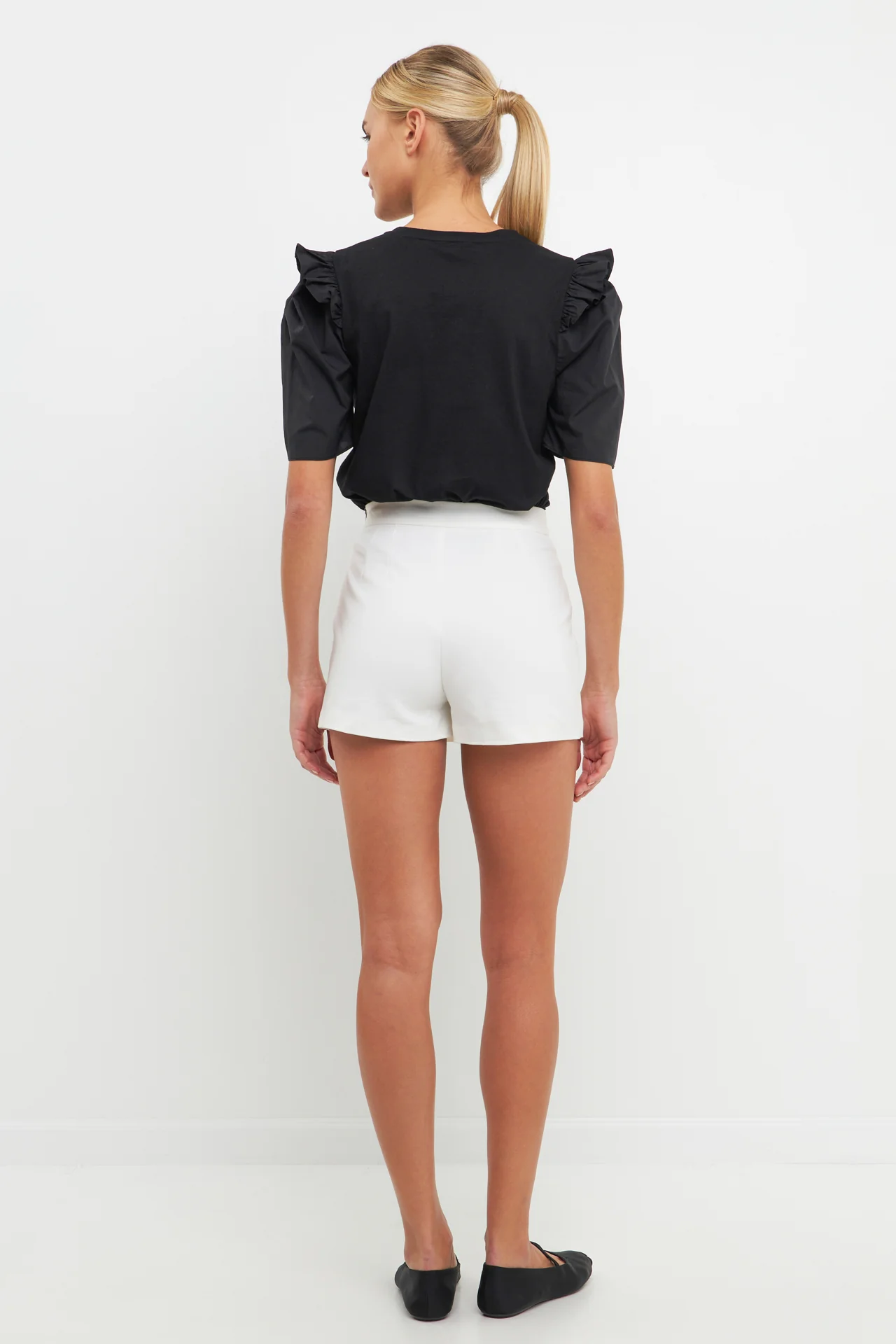 Mini Ruffle Puff Sleeve T-Shirt - Image 54