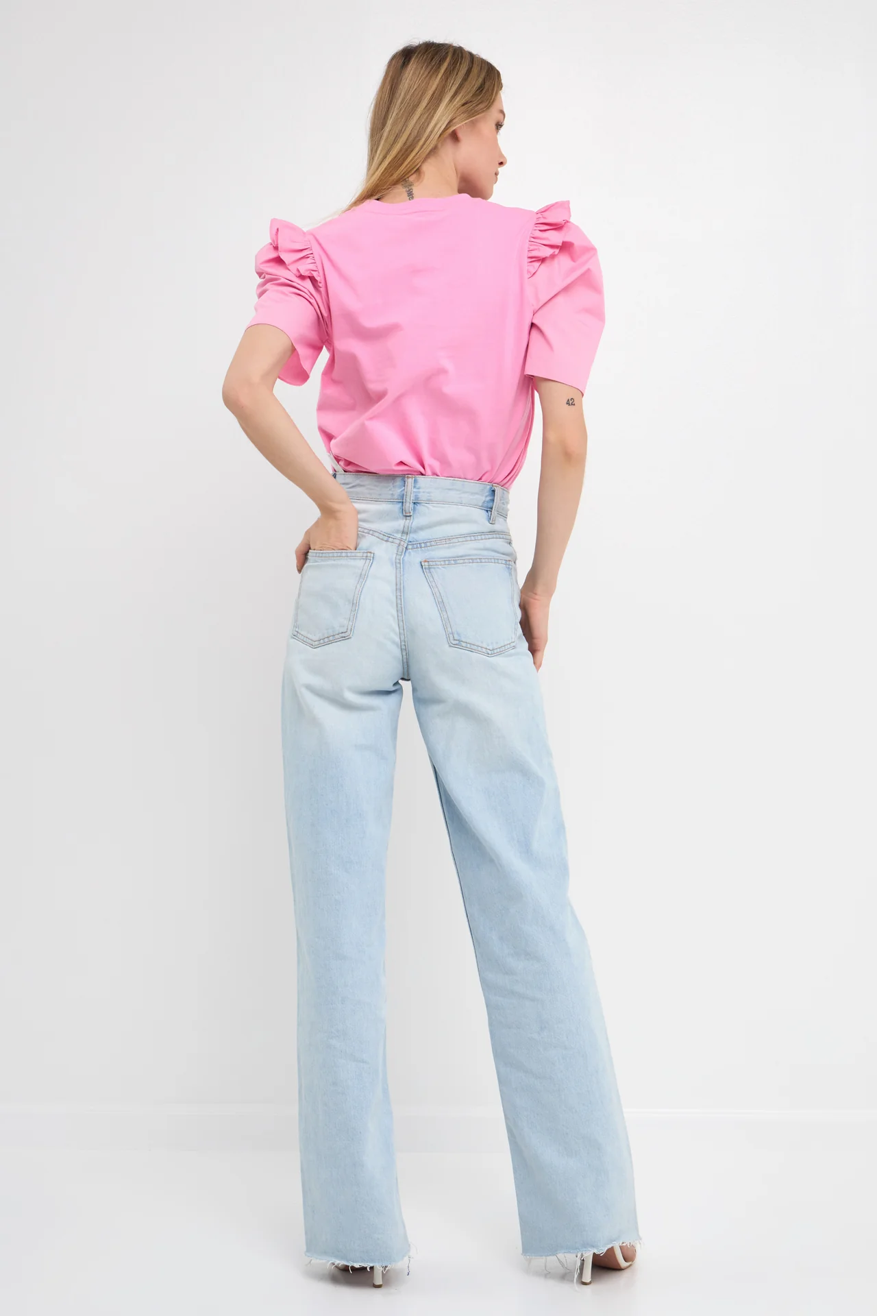 Mini Ruffle Puff Sleeve T-Shirt - Image 63