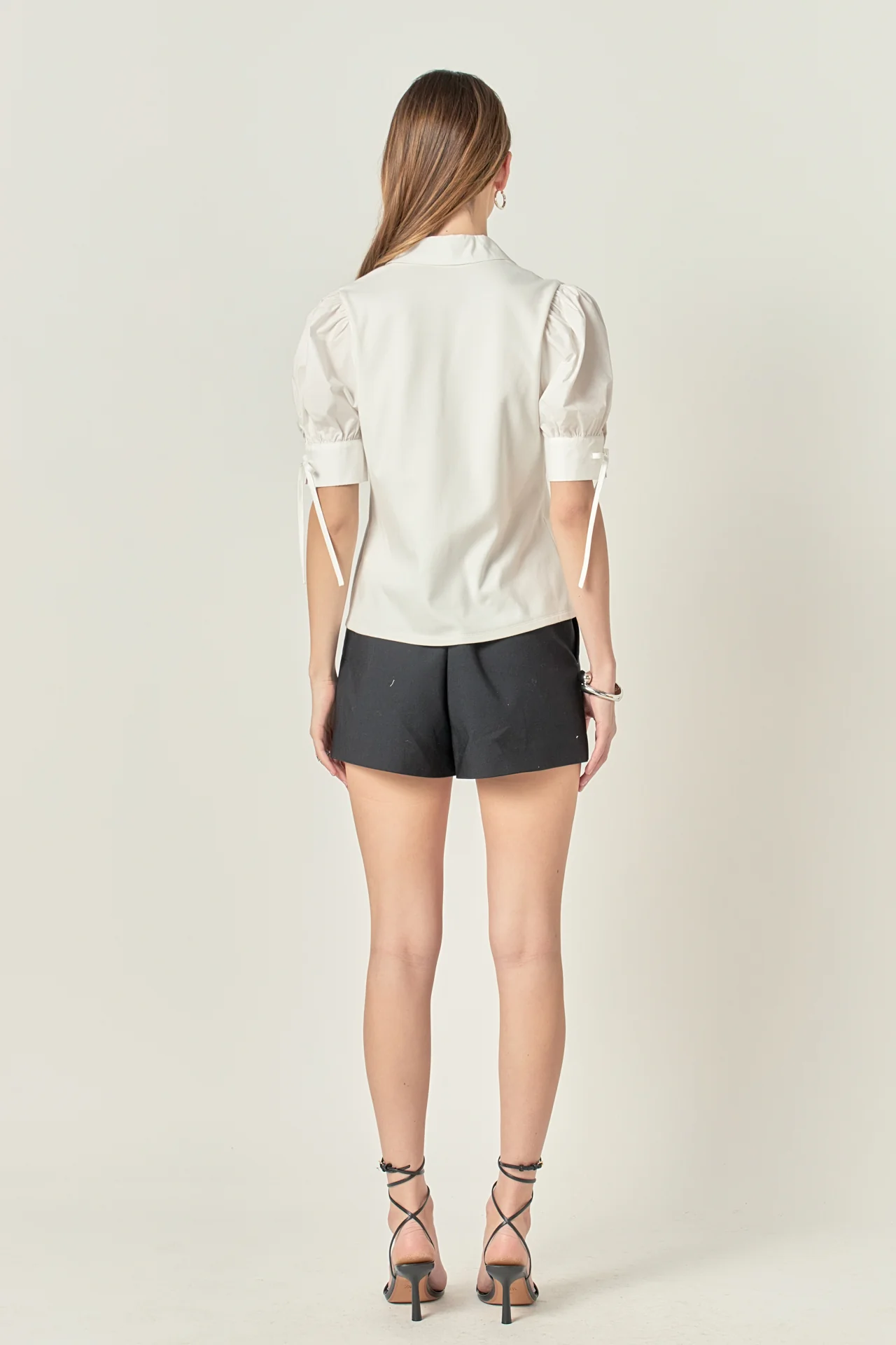Mix Media Collar Top - Image 4