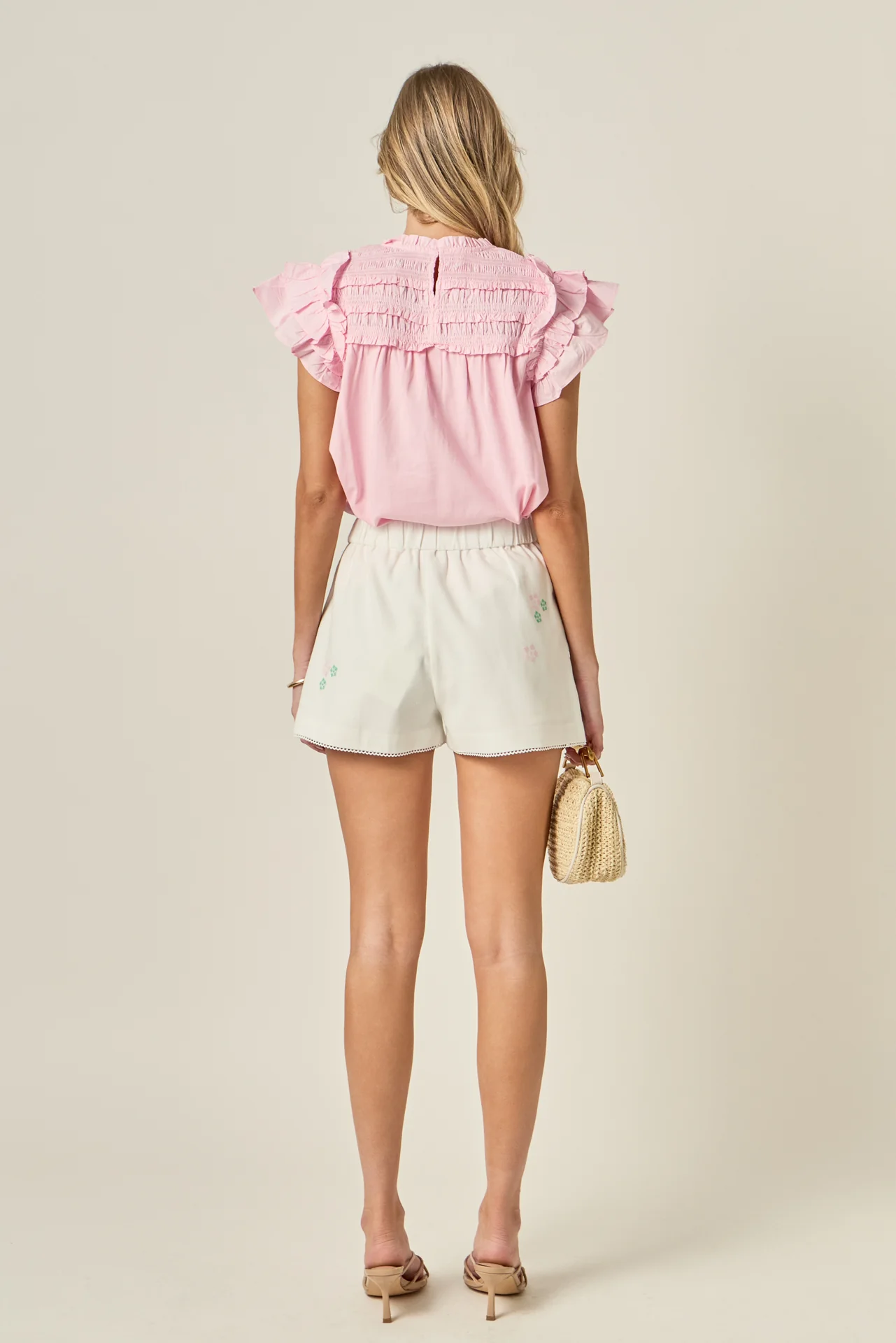 Mix Media Ruffle Top - Image 4