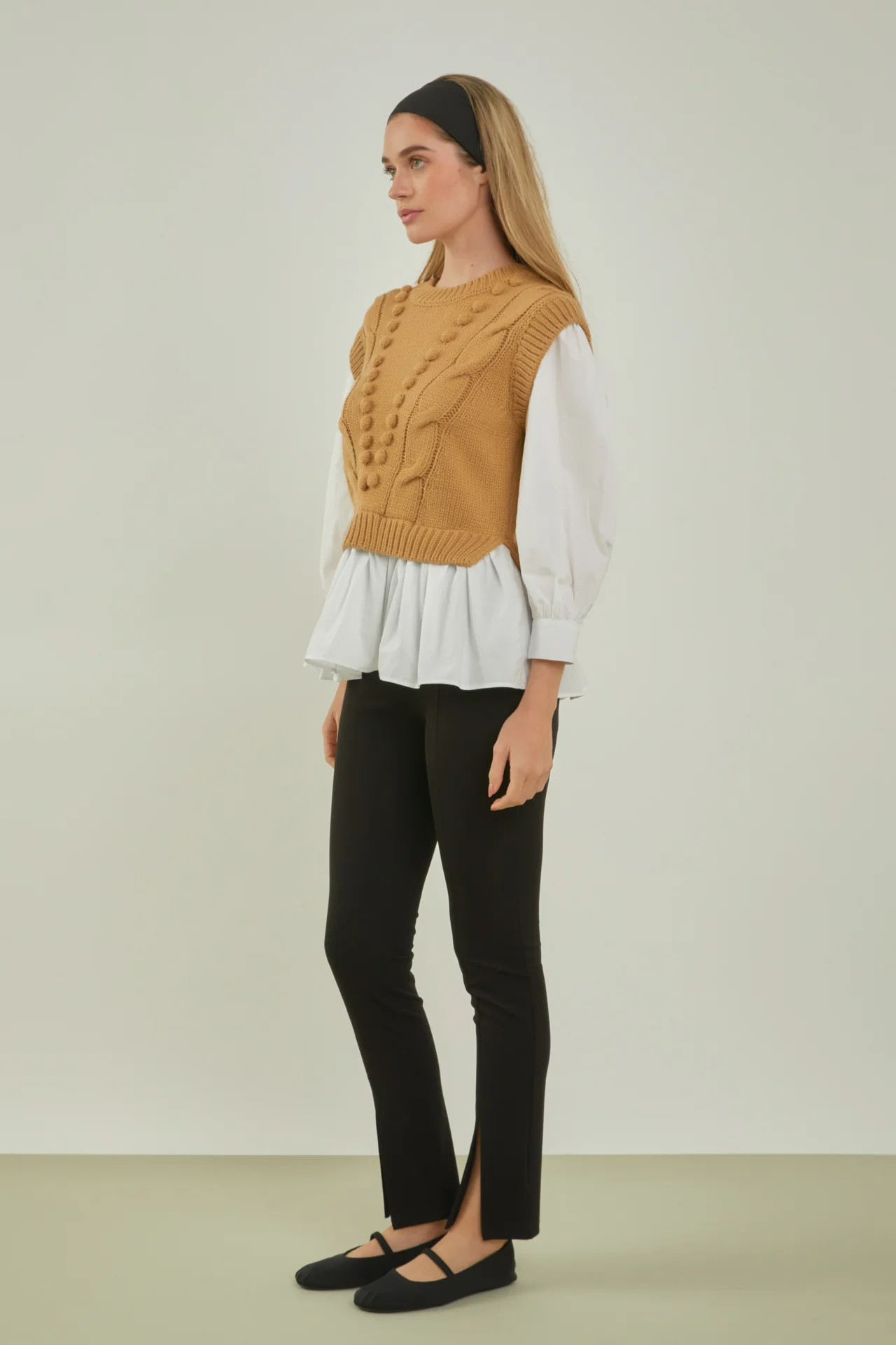 Mixed Media Cable Sweater - Image 18