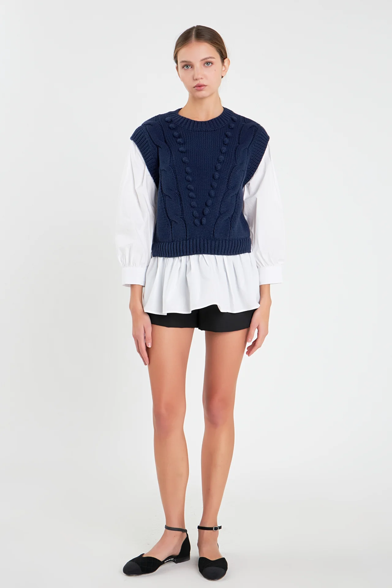 Mixed Media Cable Sweater - Image 21
