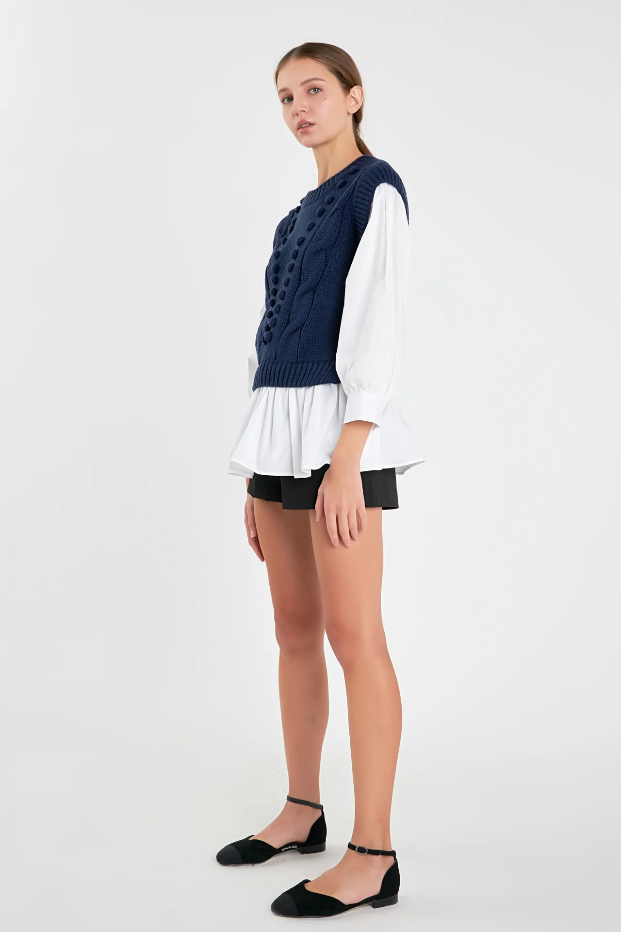 Mixed Media Cable Sweater - Image 24