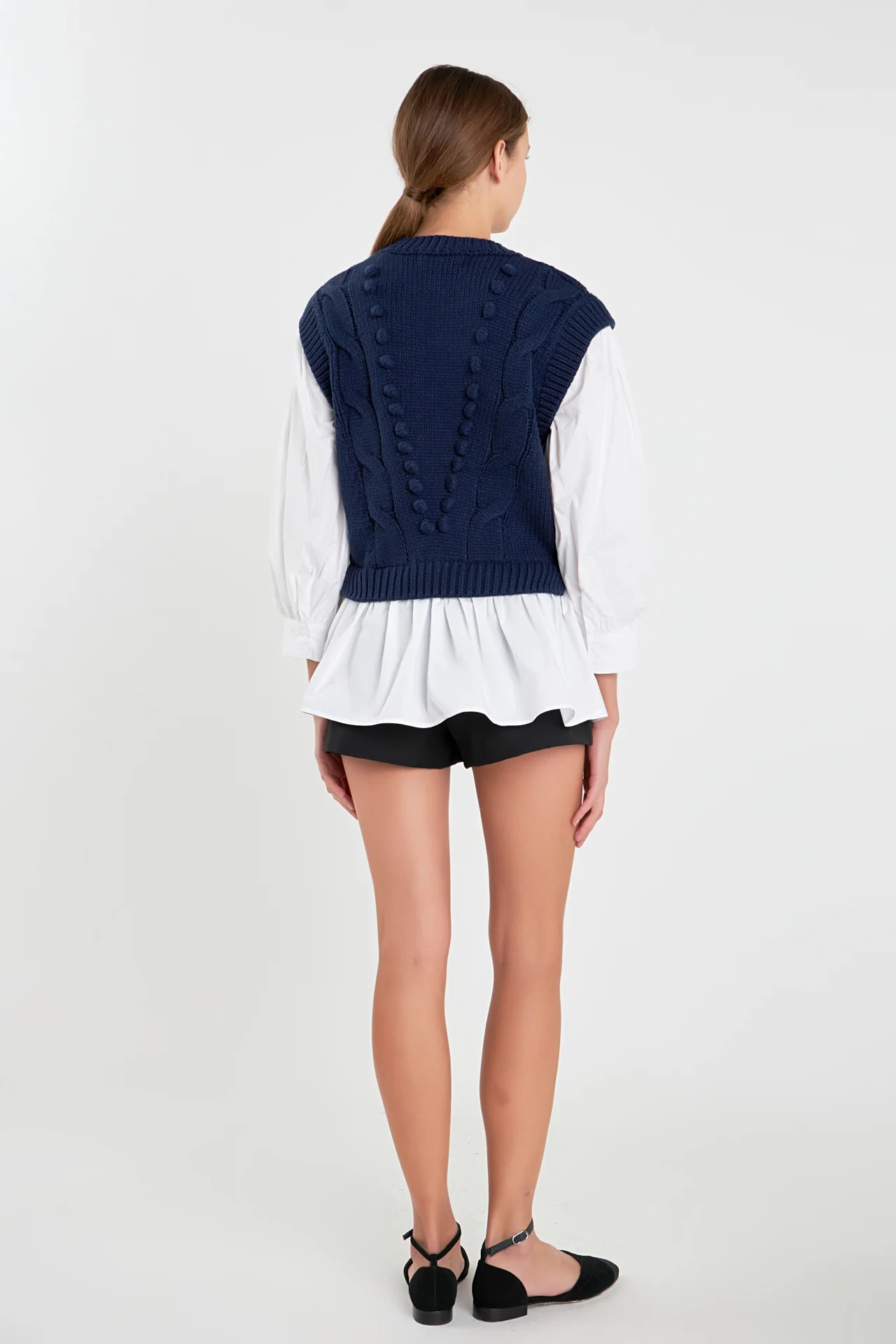 Mixed Media Cable Sweater - Image 25