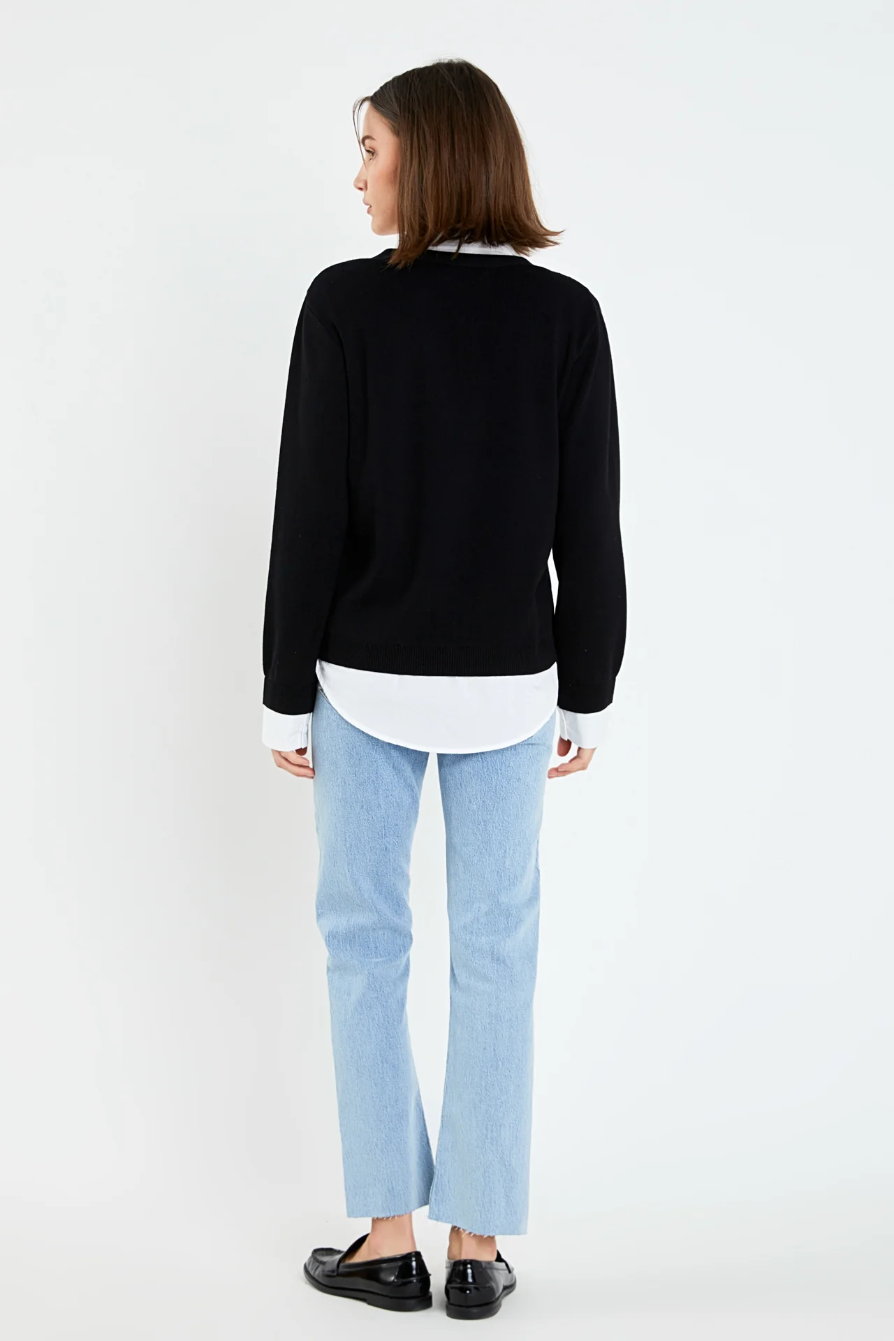 Mixed Media Knit Cardigan - Image 6