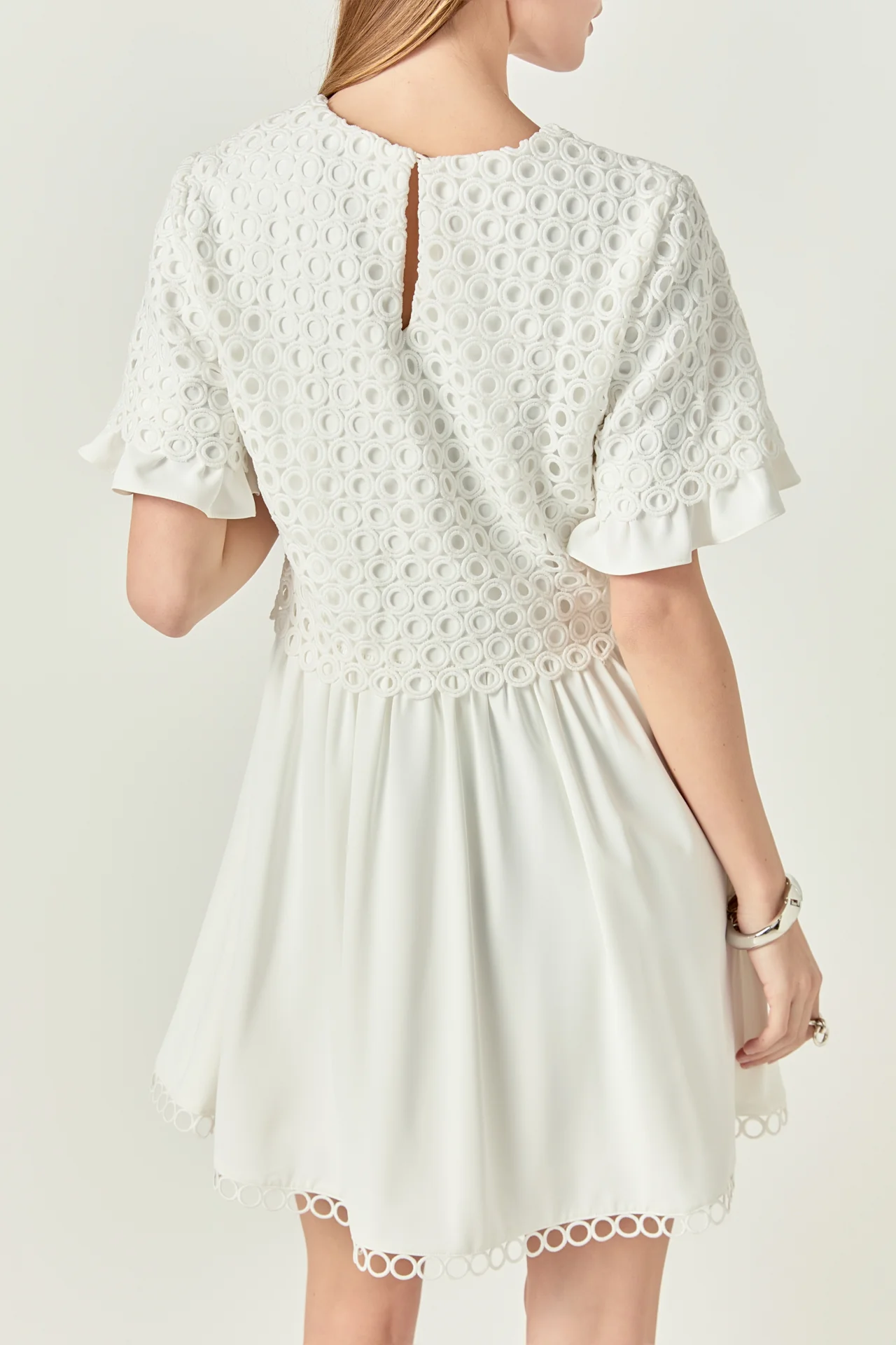 Mixed Media Lace Dress - Image 2