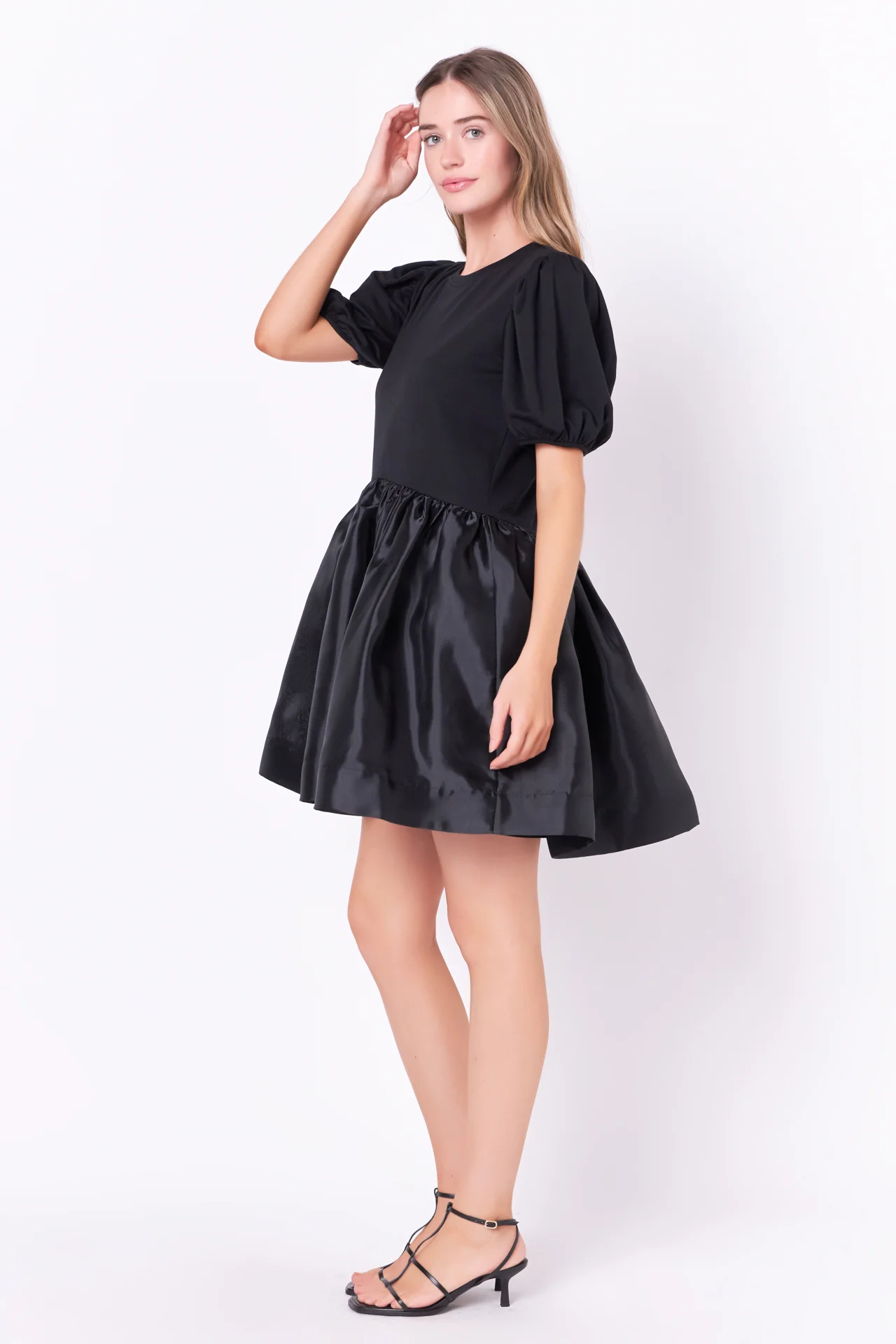 Mixed Media Organza Mini Dress - Image 3