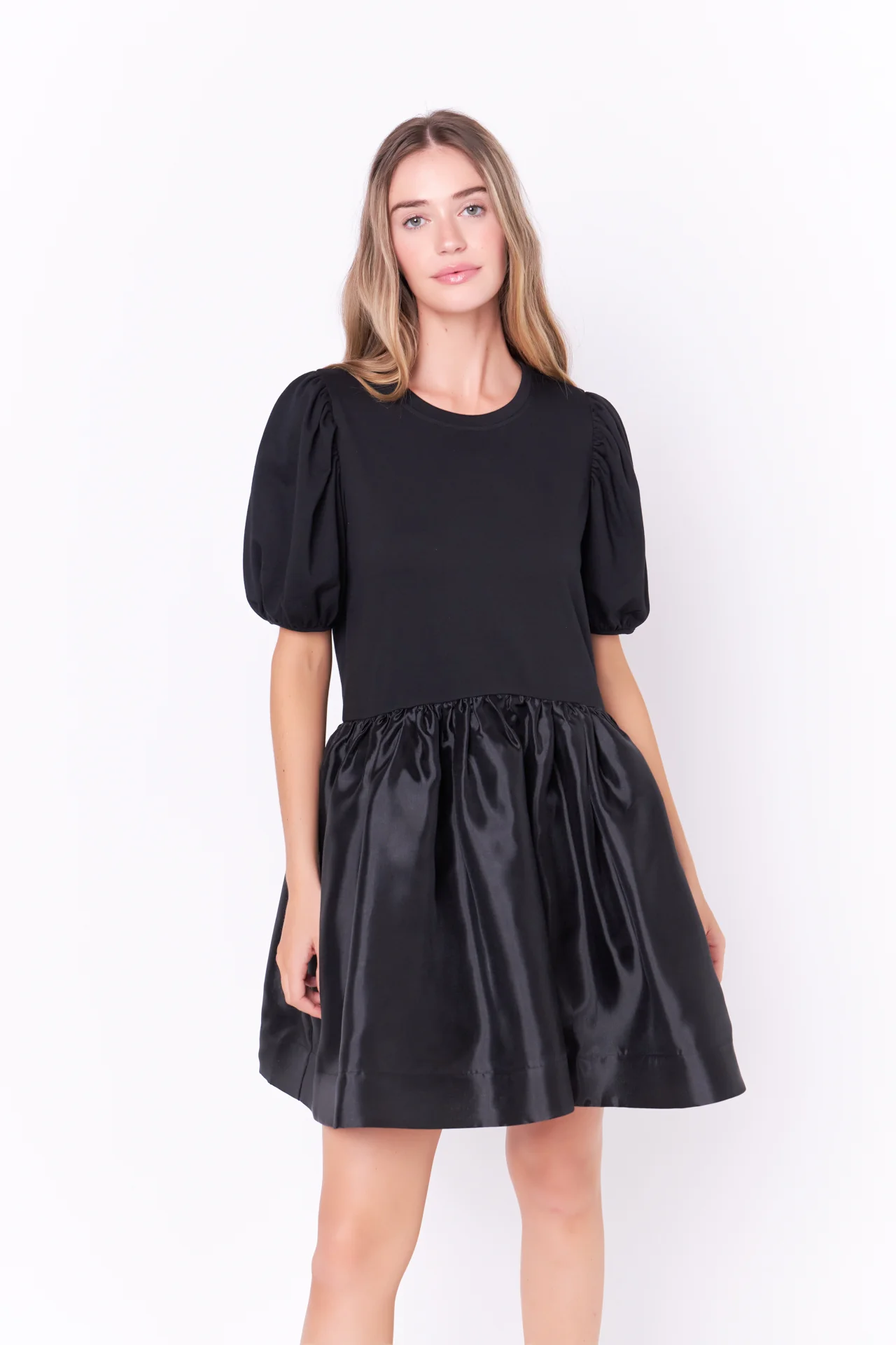 Mixed Media Organza Mini Dress - Image 5