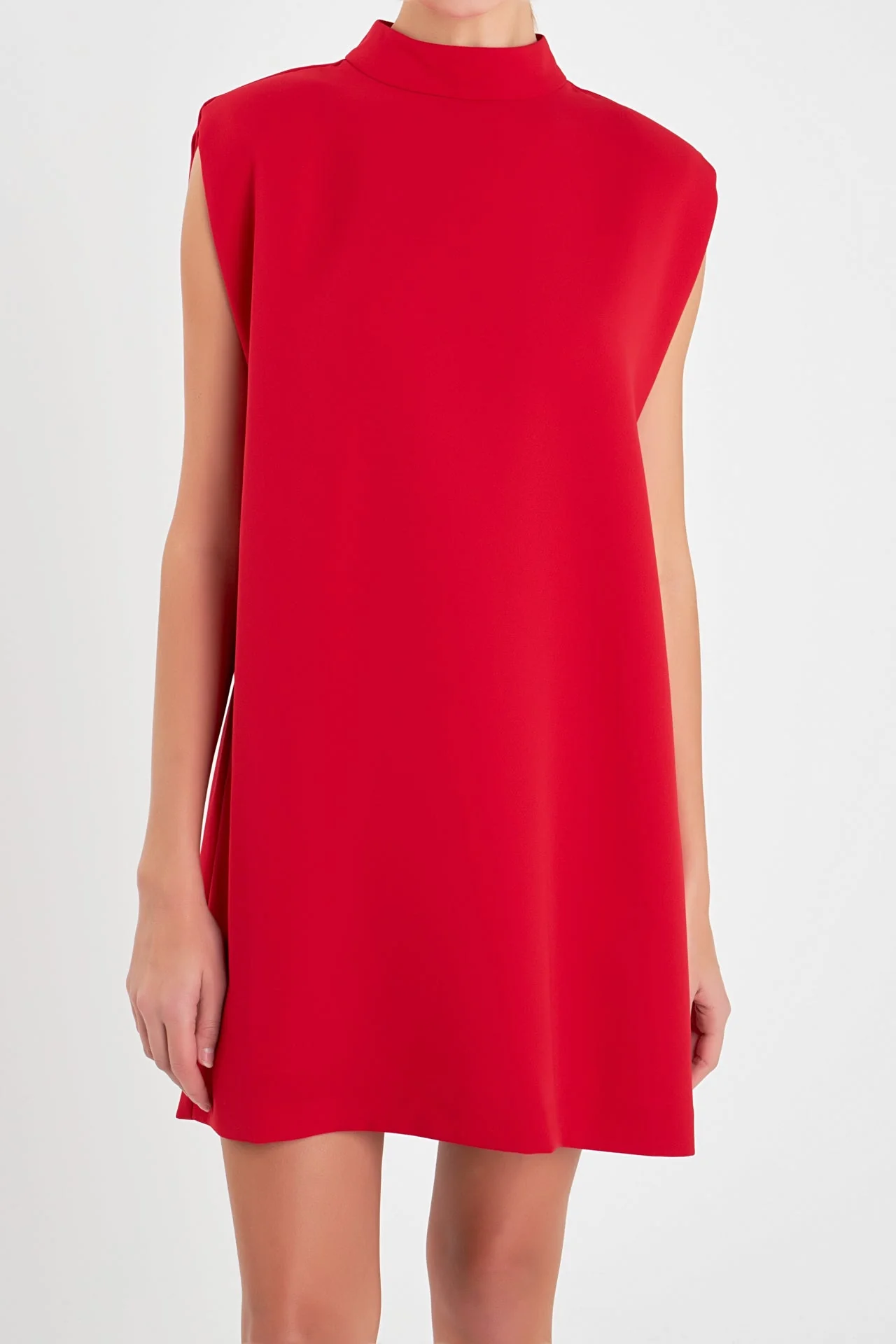 Mock Neck Sleeveless Shift Dress - Image 7
