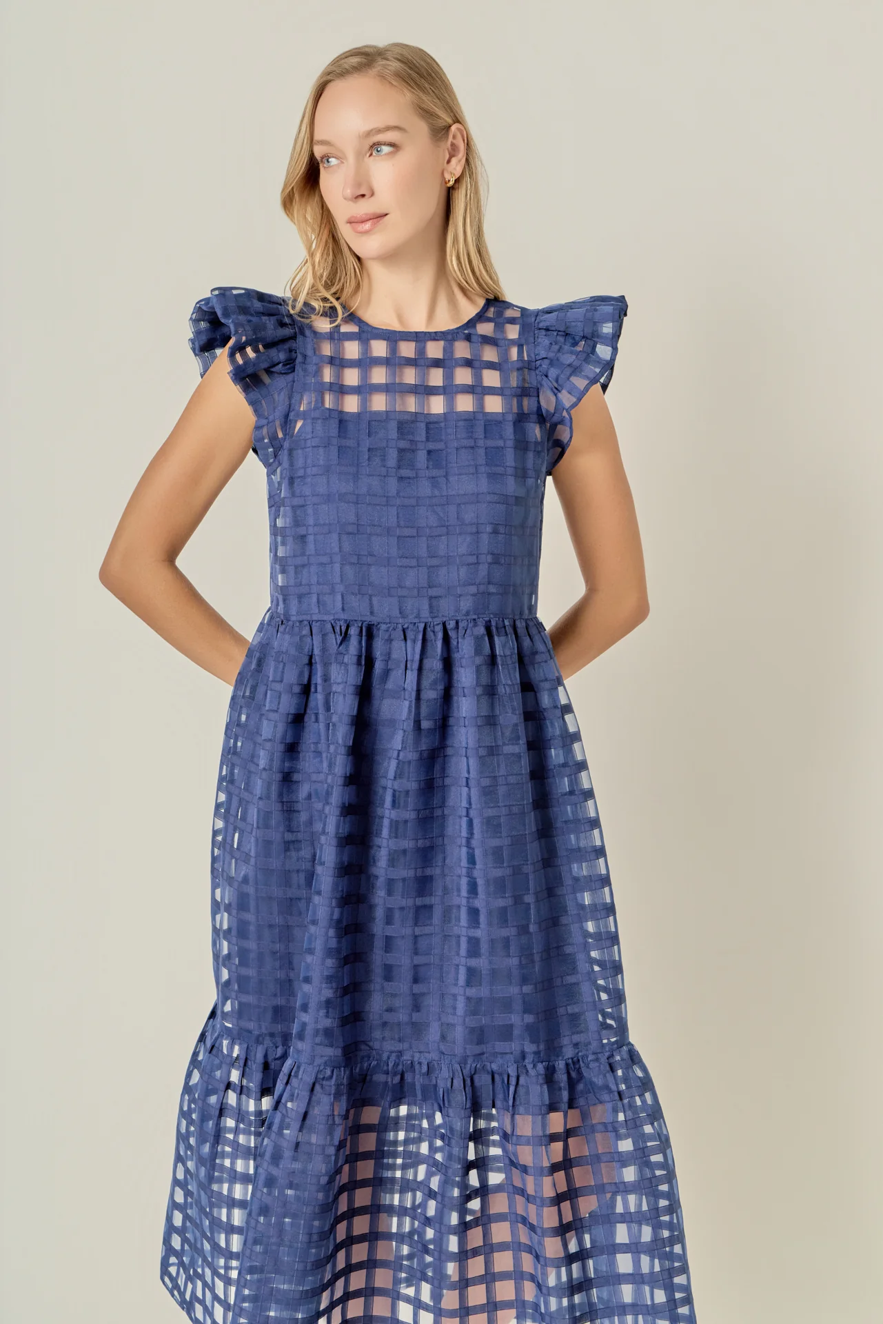 Organza Midi Dress - Image 10
