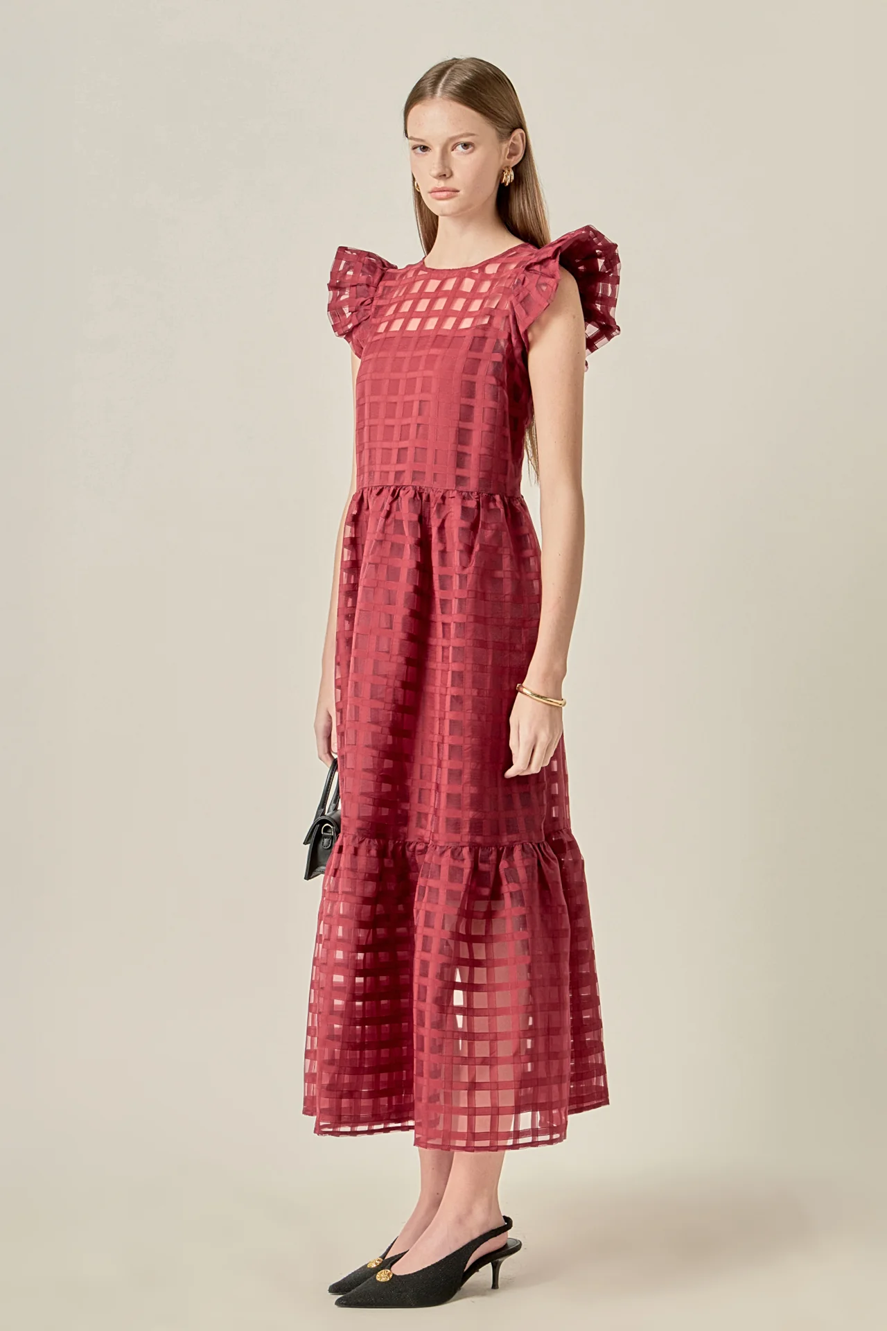 Organza Midi Dress - Image 4