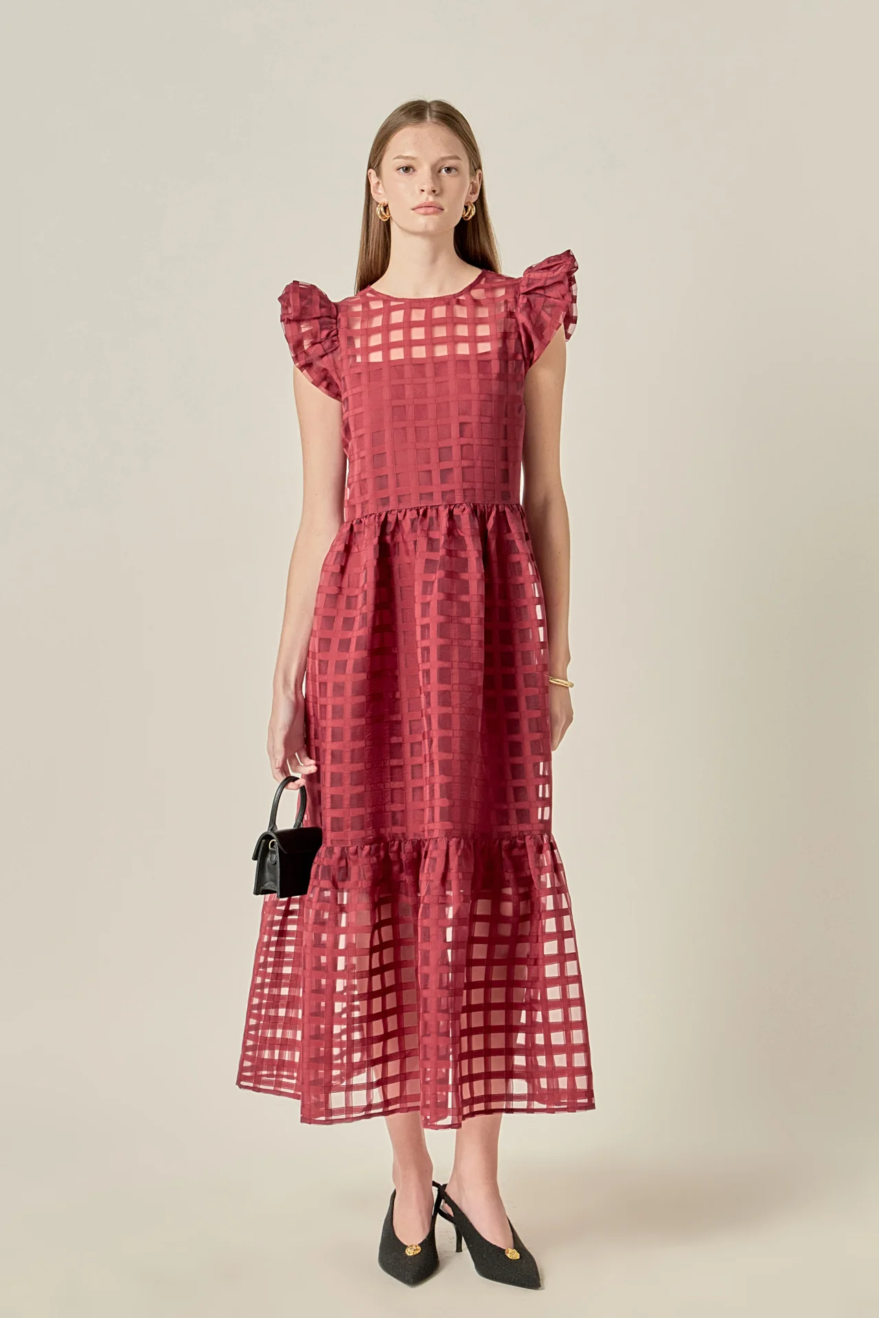 Organza Midi Dress - Image 5