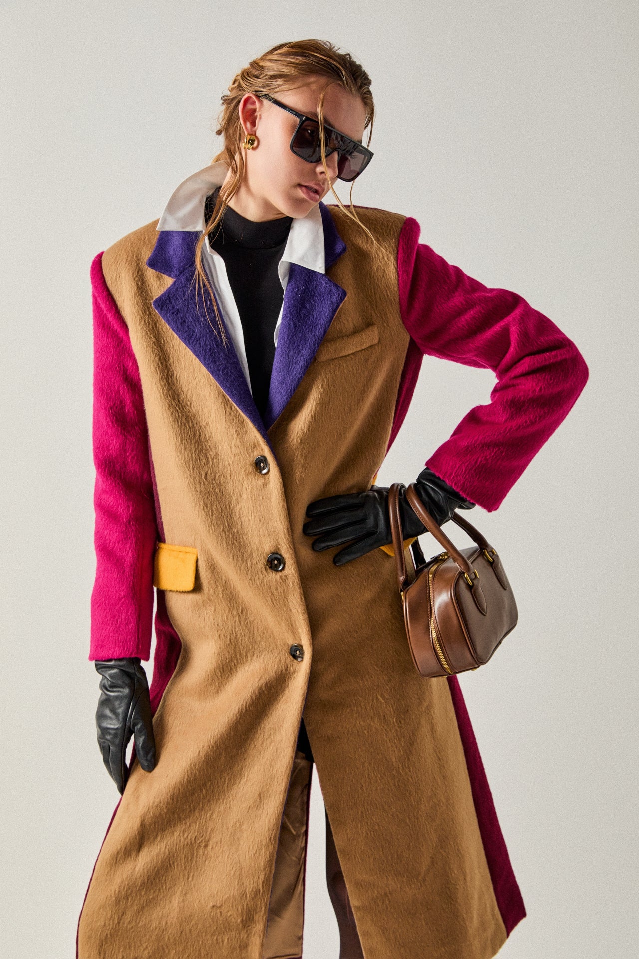 Premium Oversize Color block Coat - Image 5