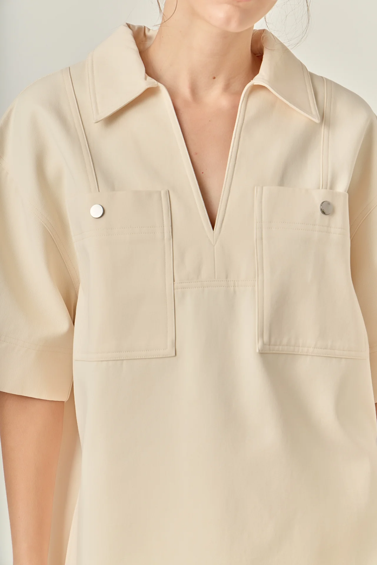 Oversized Collar Top - Image 2