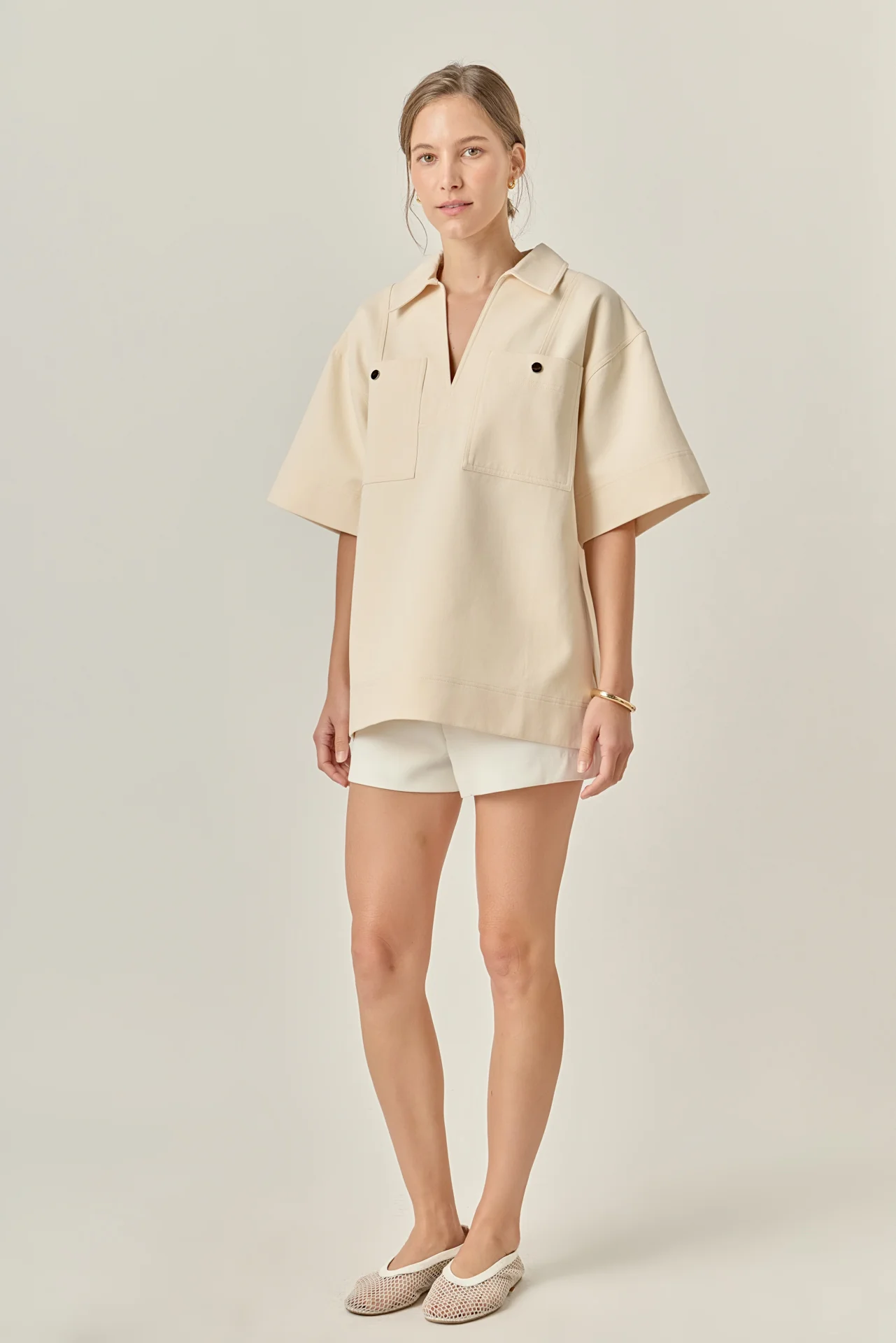 Oversized Collar Top - Image 3