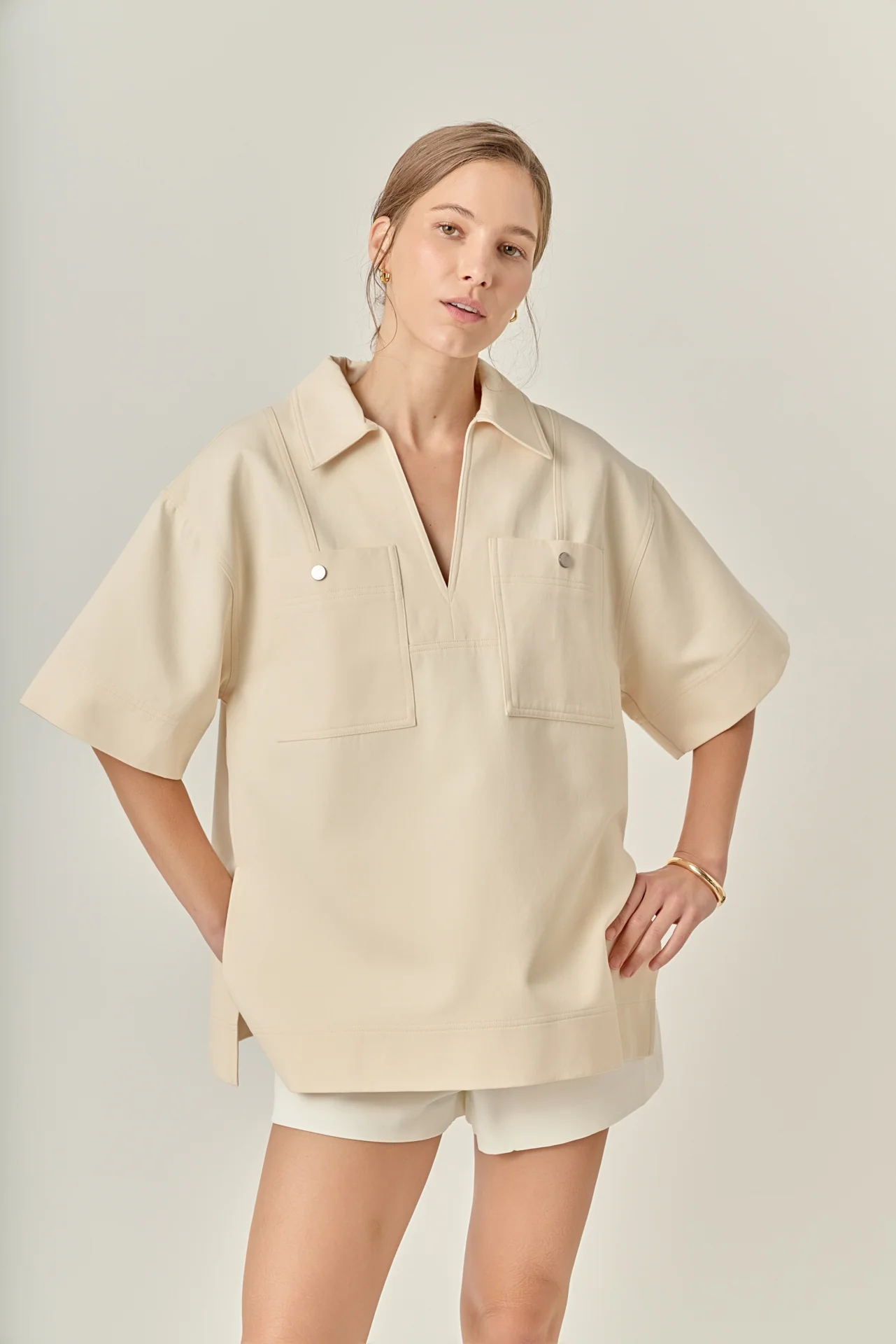 Oversized Collar Top - Image 5