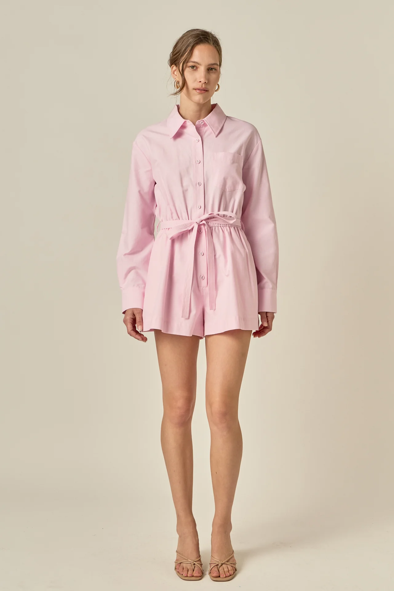 Oxford Belted Romper - Image 7