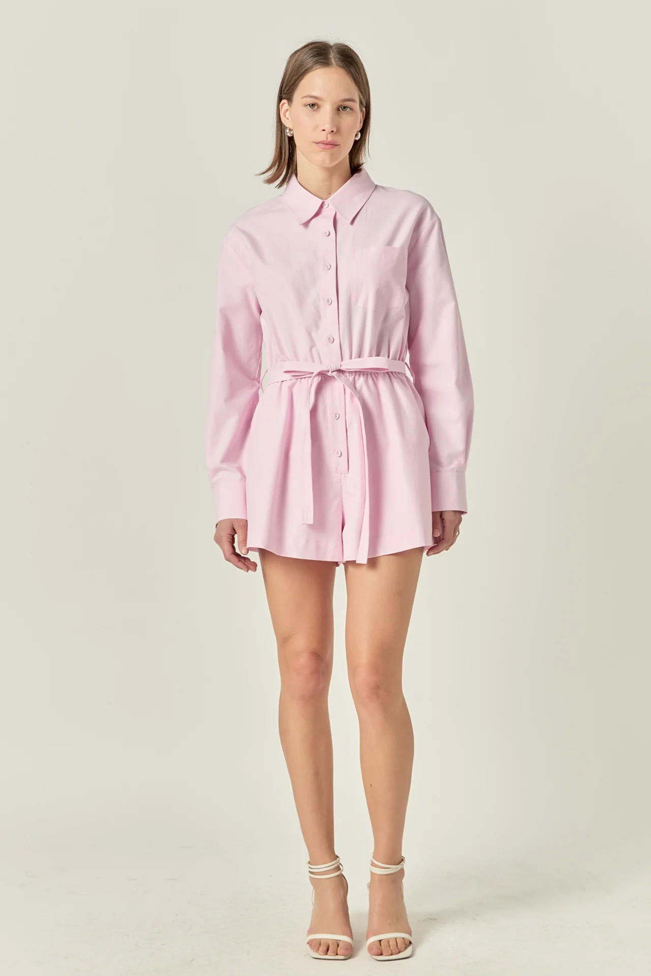 Oxford Belted Romper - Image 8