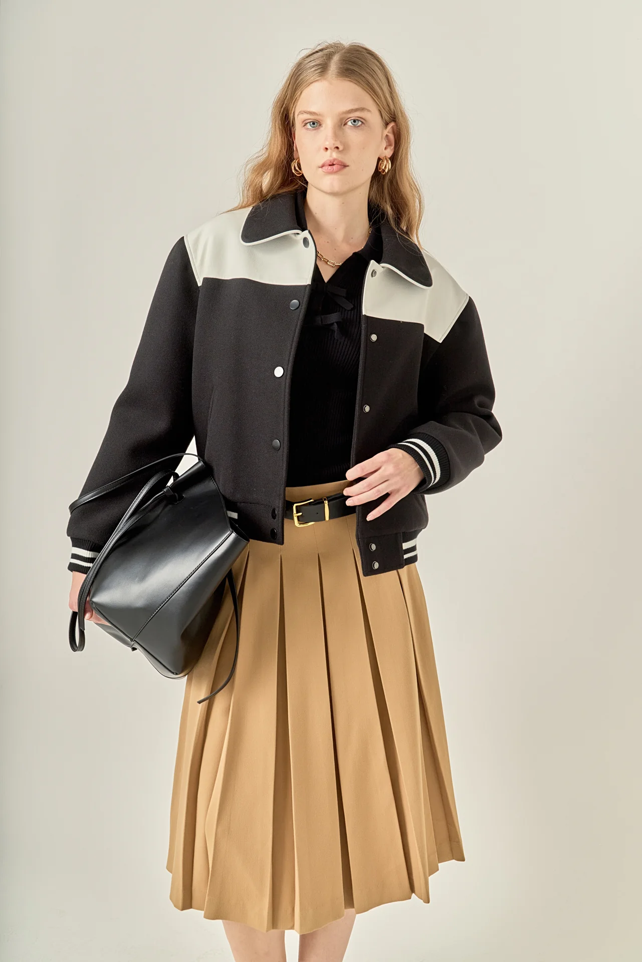 Patch Detailed Bomber Jacket - Image 5