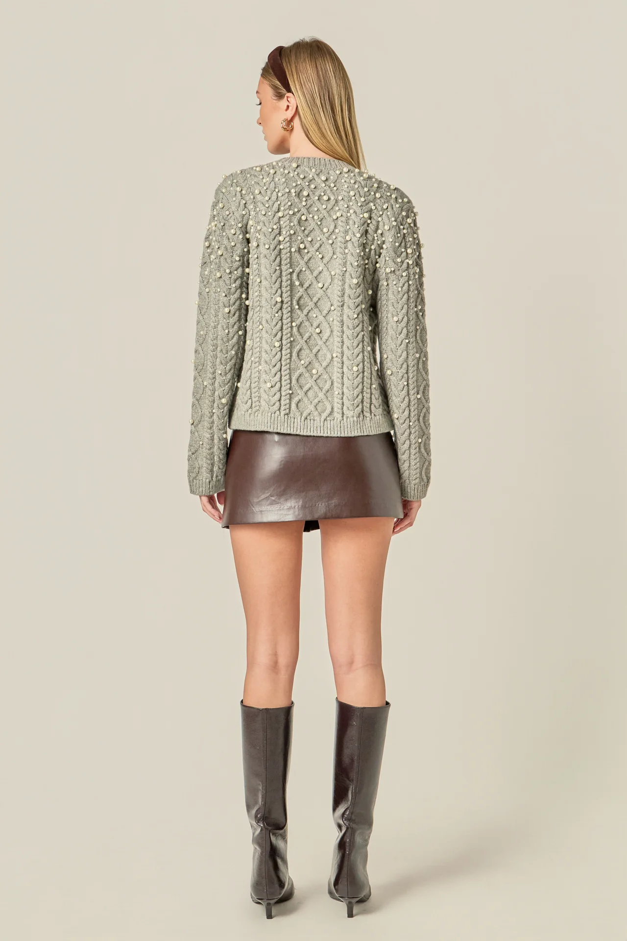 Pearl Cable Sweater - Image 5