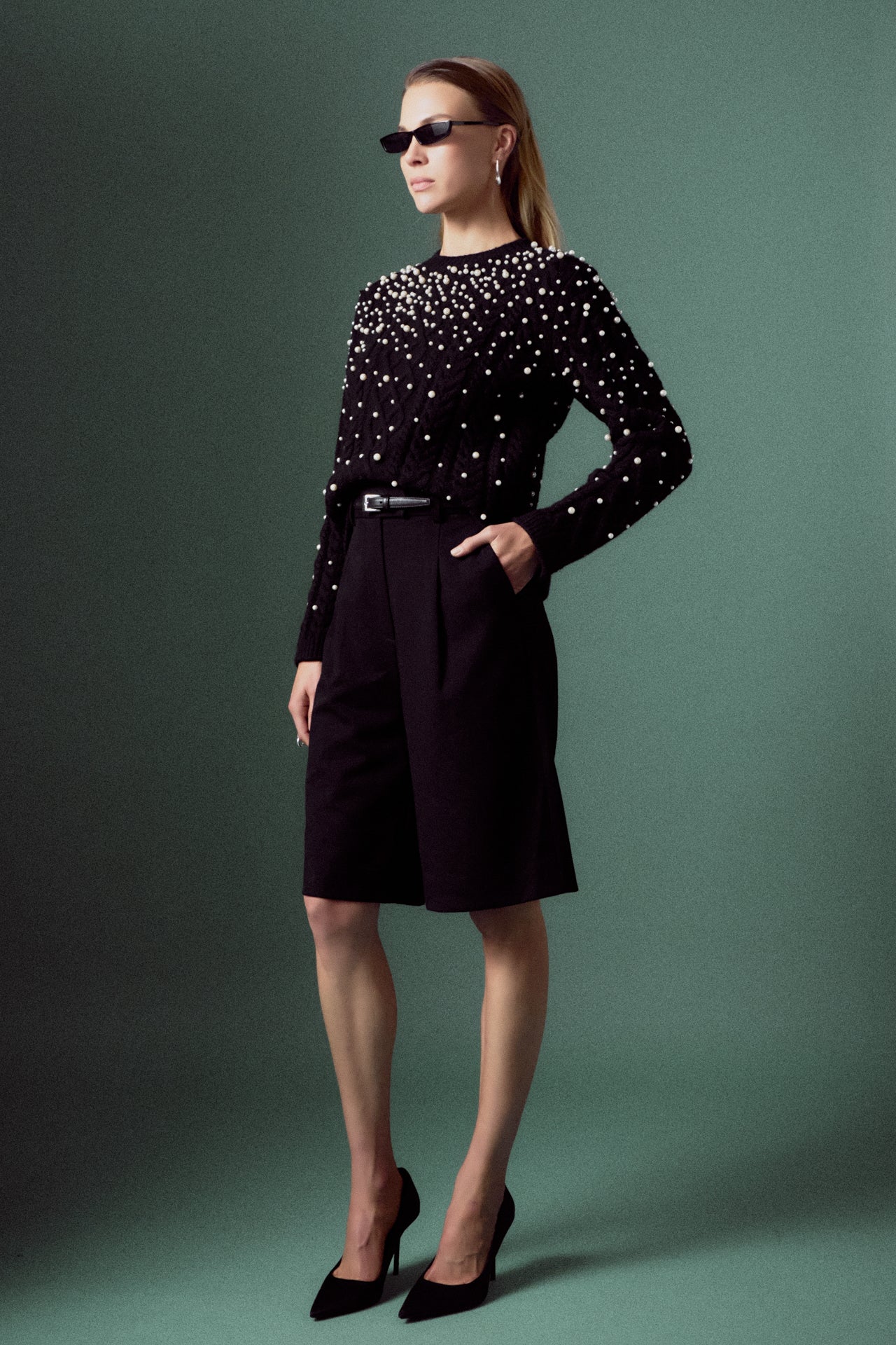 Pearl Cable Sweater - Image 7