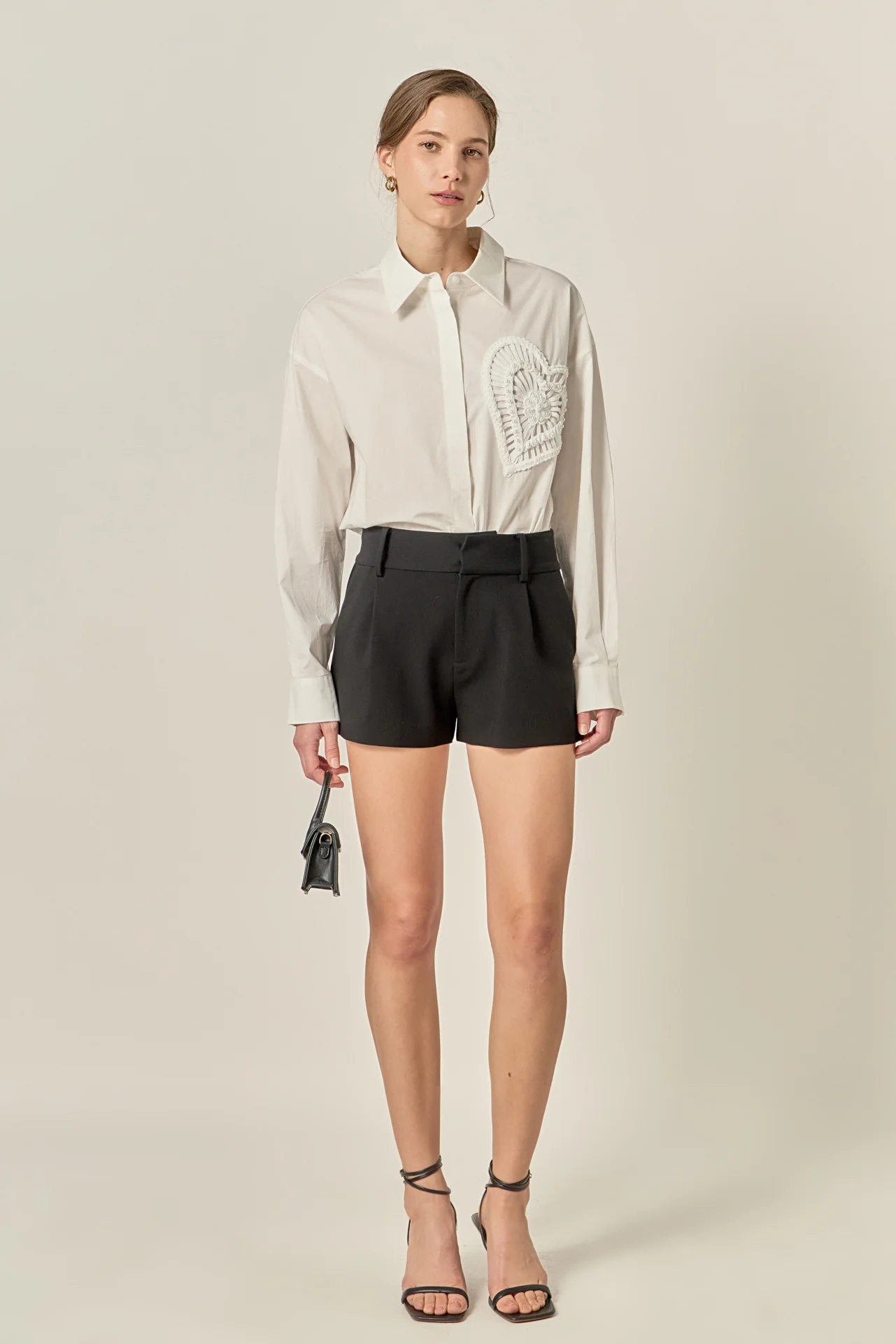 Pearl Heart Button Up Shirt - Image 10