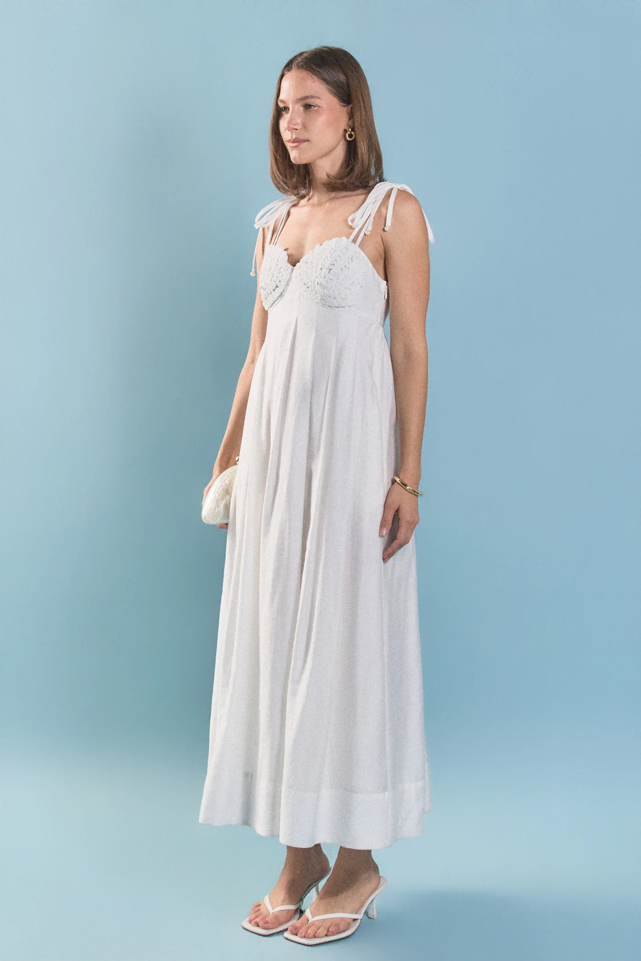 Pearl Seashell Maxi Dress - Image 5