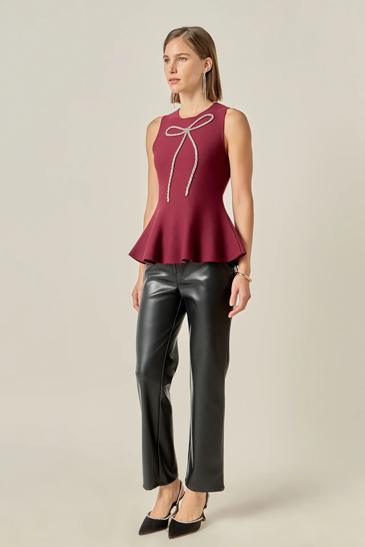 Aria Rhinestone Bow Top - Image 3