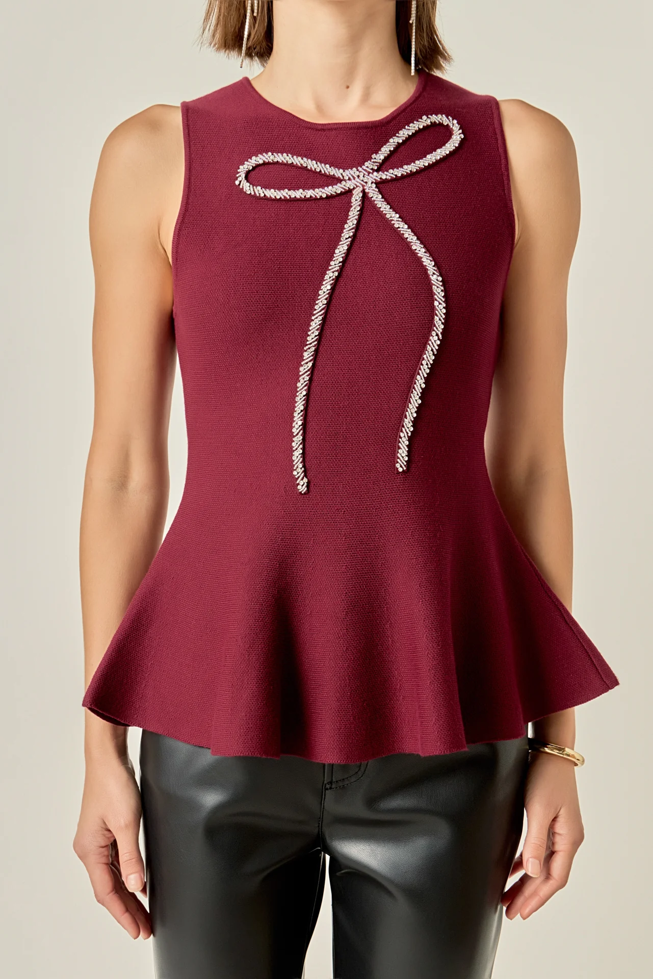 Aria Rhinestone Bow Top - Image 5