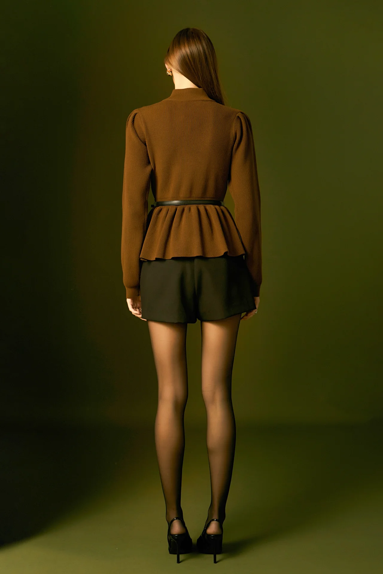 Peplum Waist Knit Top - Image 23