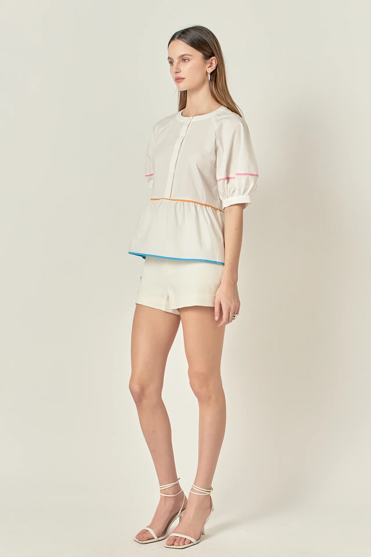Piping Detailed Blouse - Image 3
