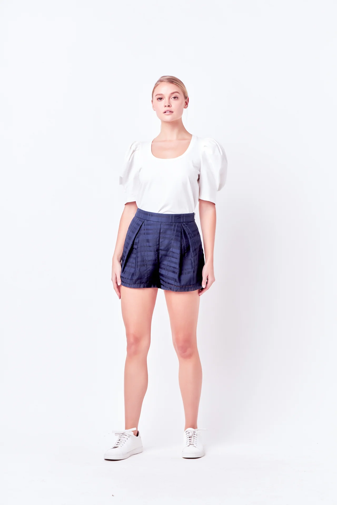 Plaid Mesh Shorts - Image 5