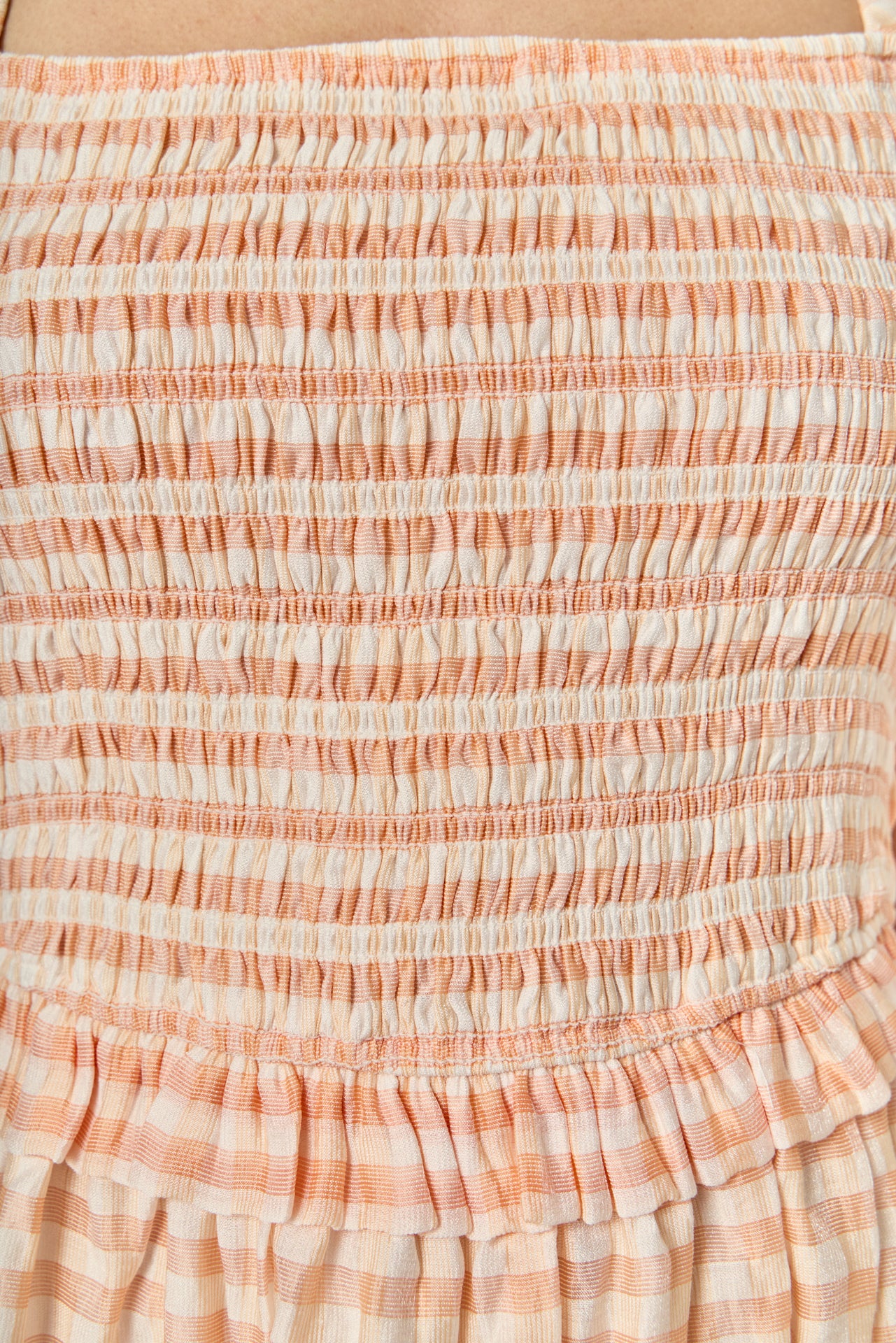 Plaid Smocked Mini Dress - Image 3