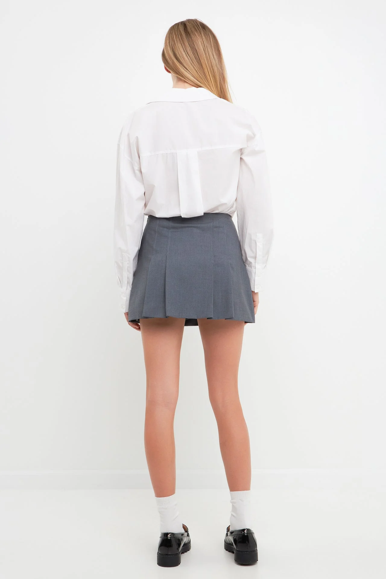 Pleated Mid Rise Skorts - Image 14