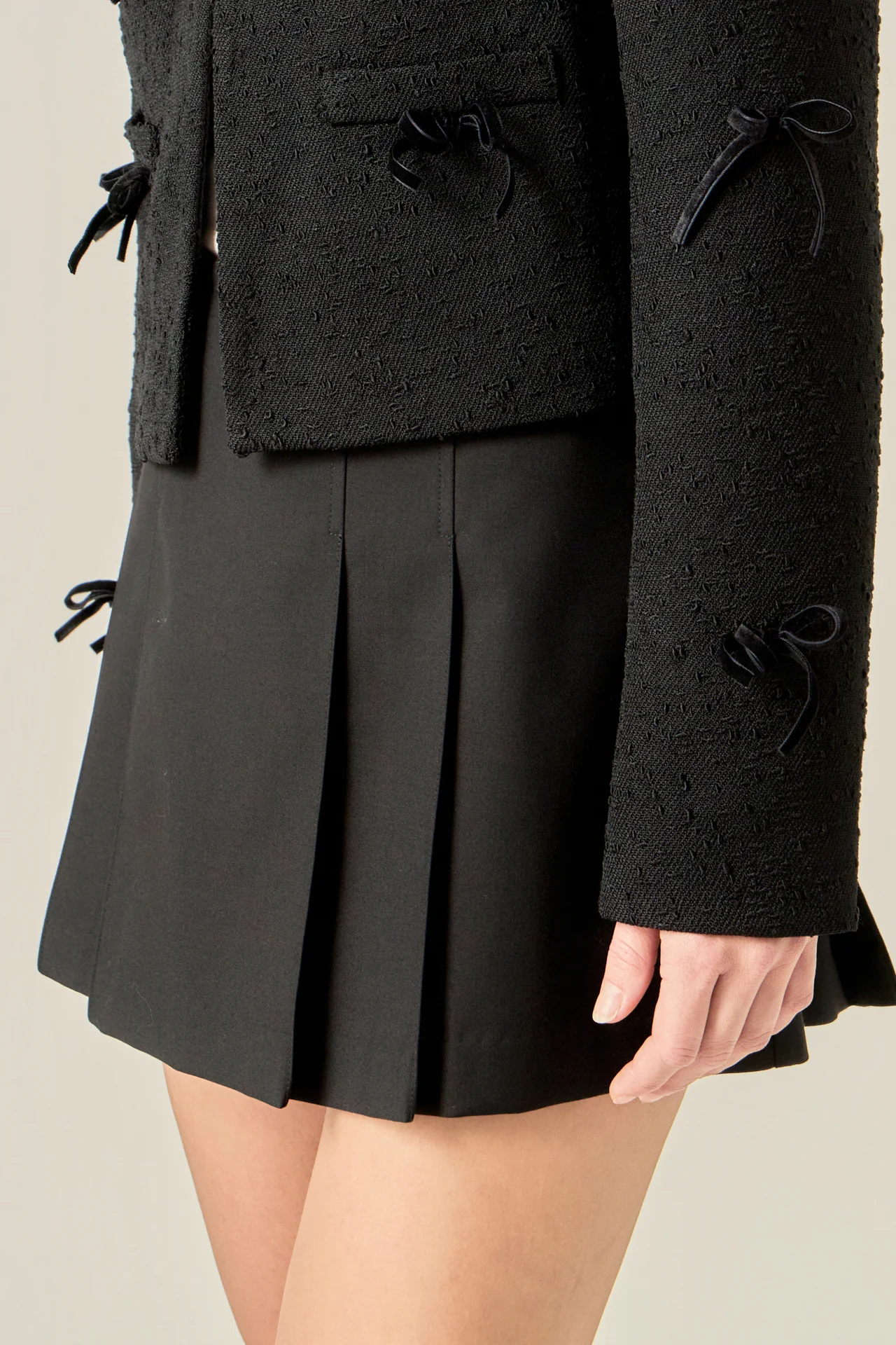 Pleated Mid Rise Skorts - Image 2