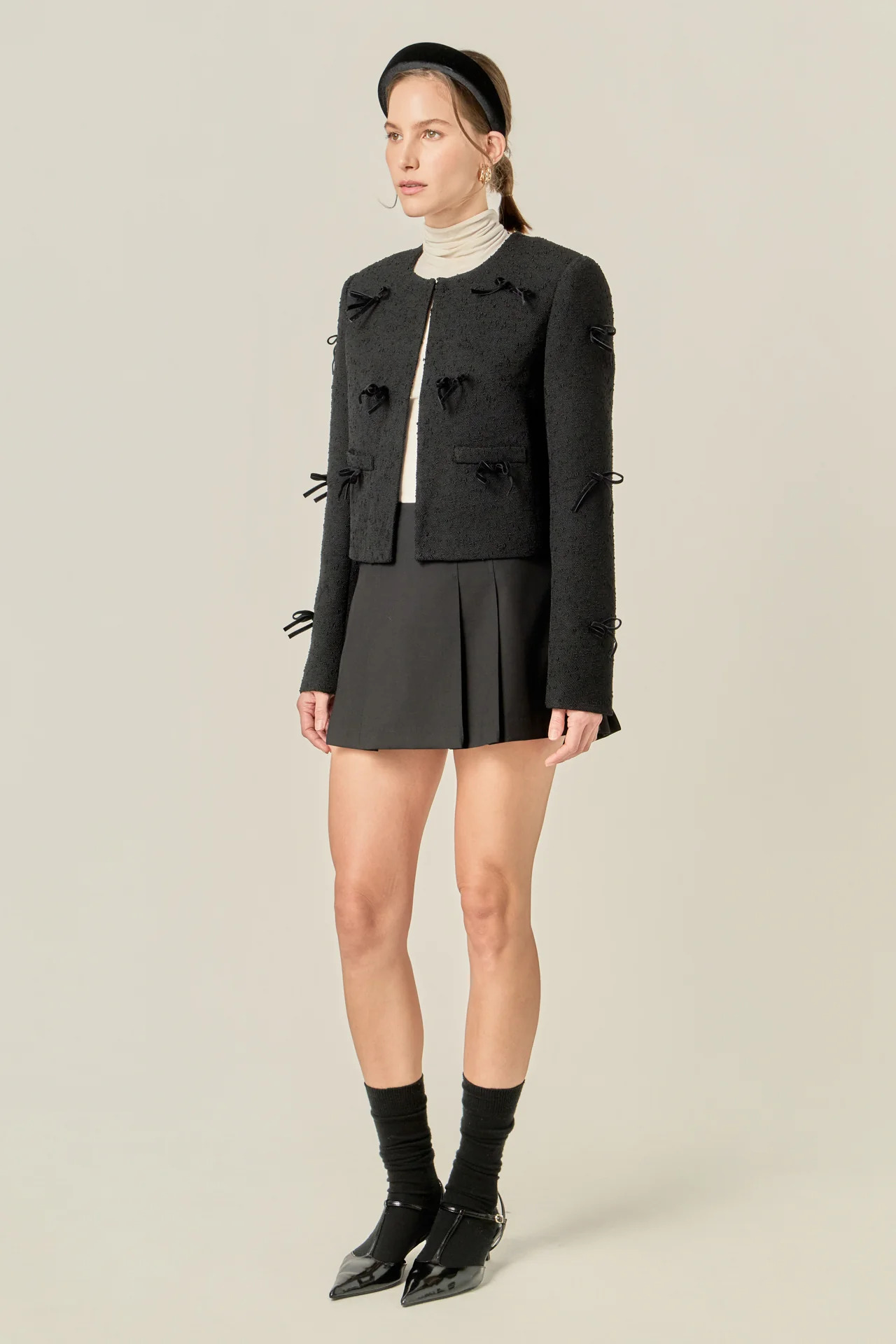 Pleated Mid Rise Skorts - Image 3