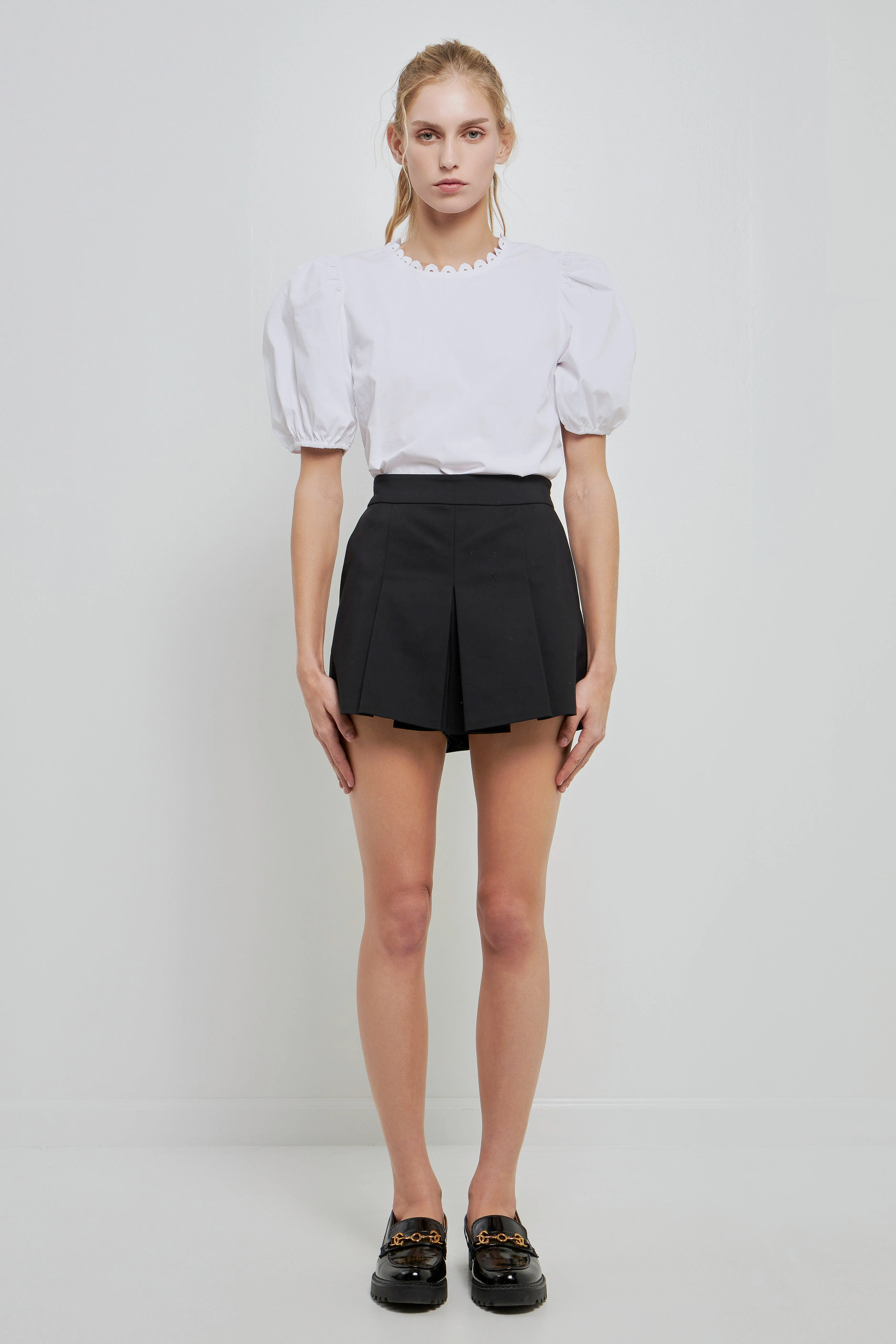 Pleated Mini Skort - Image 25