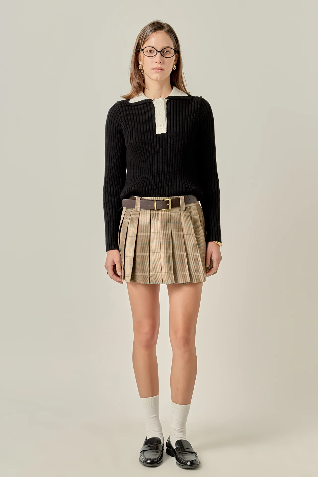 Mila Pleated Mini Skort - Image 3