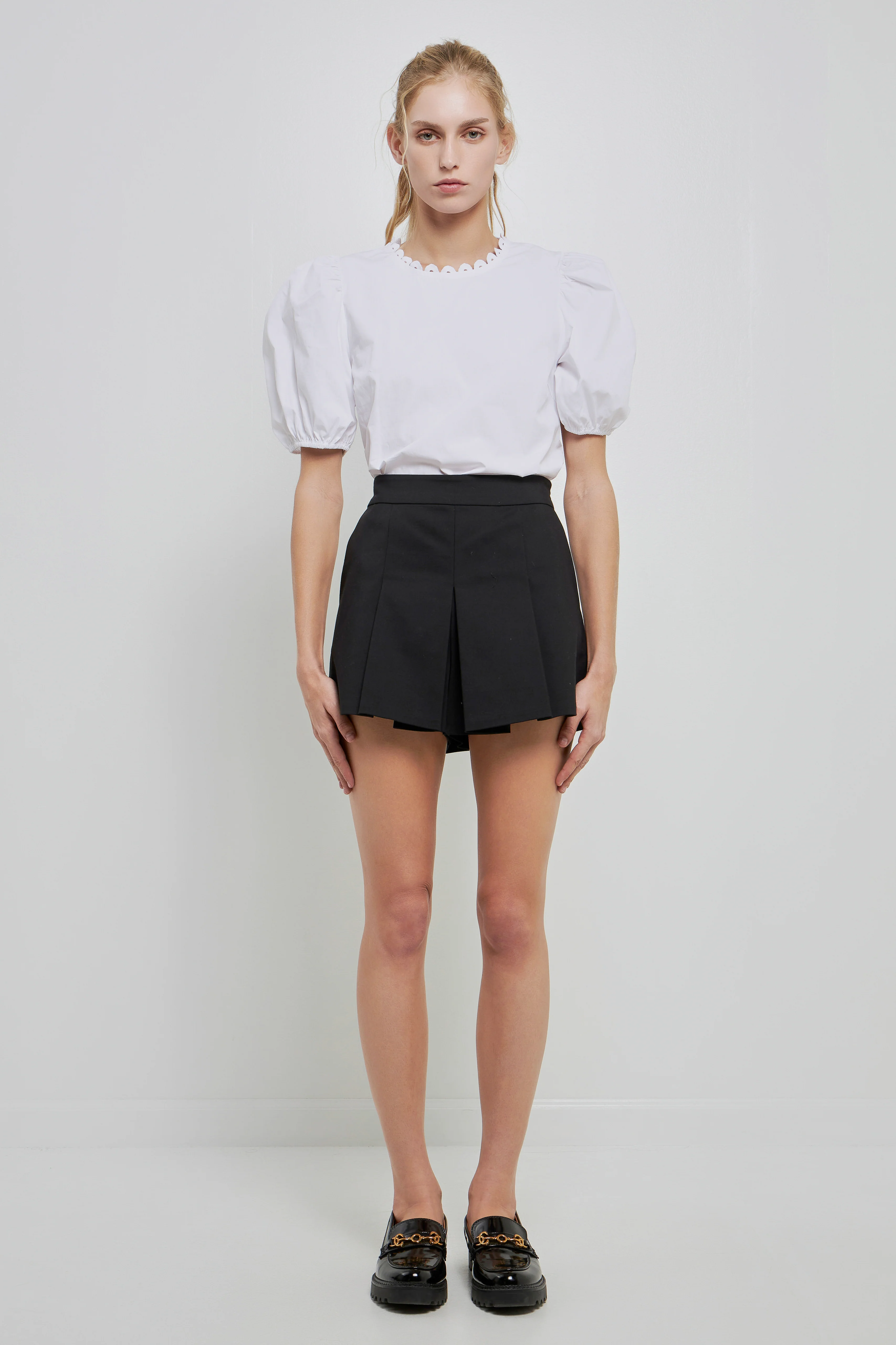 Pleated Mini Skort - Image 35