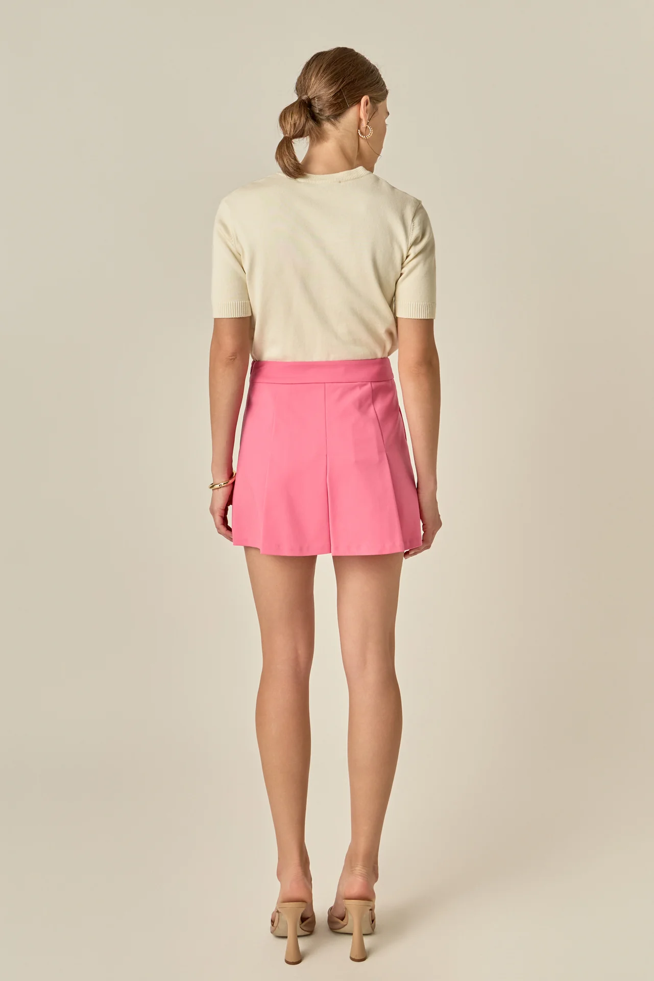 Pleated Mini Skort - Image 4