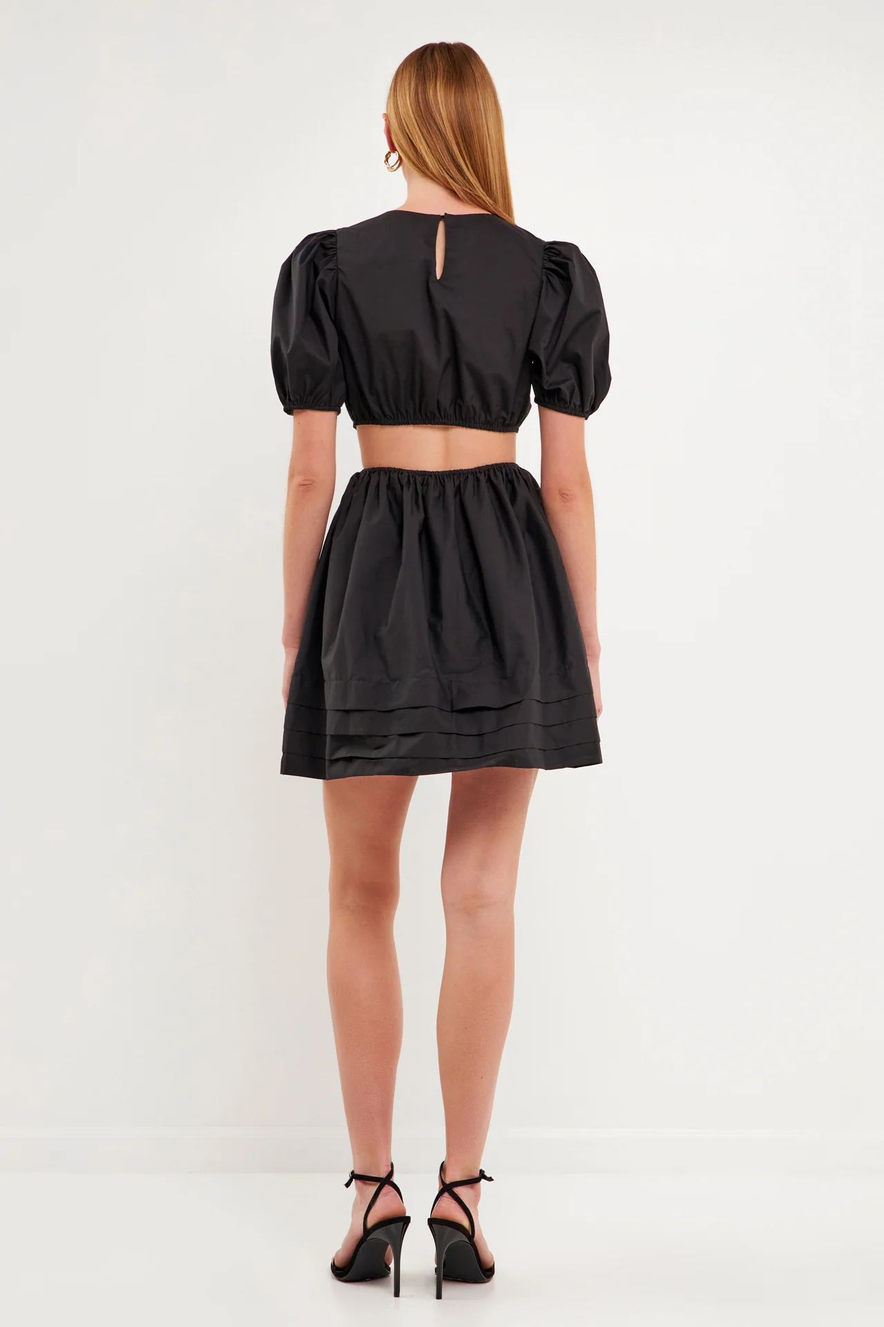 Pleats with Cut-out Detail Mini Dress - Image 9