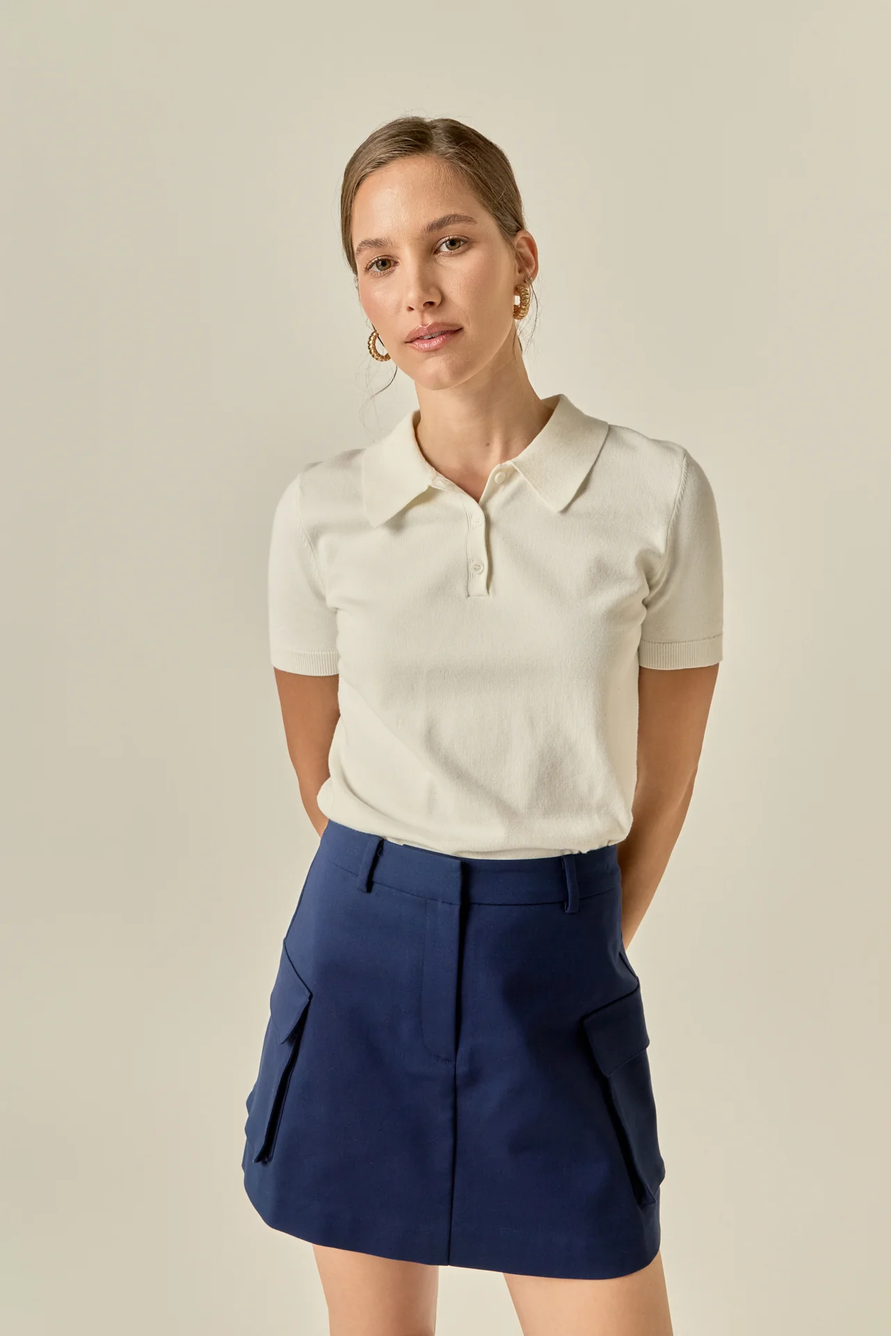 Pocket Detail High-Waisted Skort - Image 6